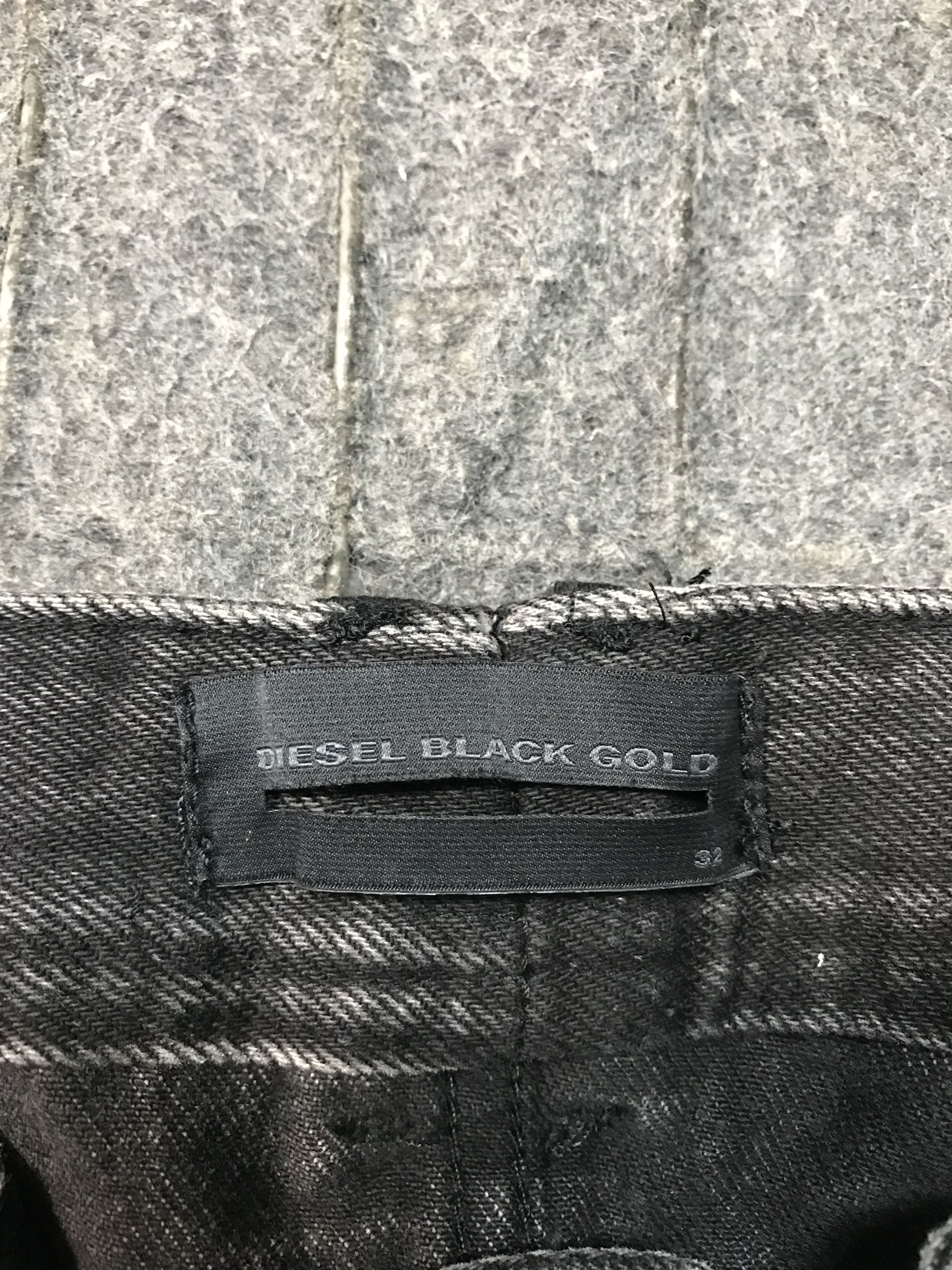 Diesel Diesel Black Gold Denim Black Distressed Denim Skinny Cut Size US 34 / EU 50 - 13 Thumbnail