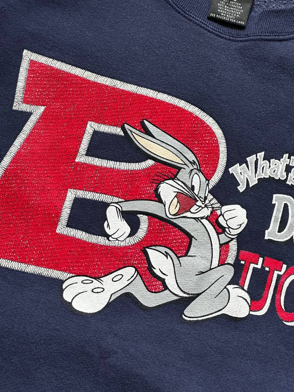 Warner Bros 1997 Looney Tunes Bugs Bunny USA Vintage Sweatshirt Size US L / EU 52-54 / 3 - 7 Thumbnail