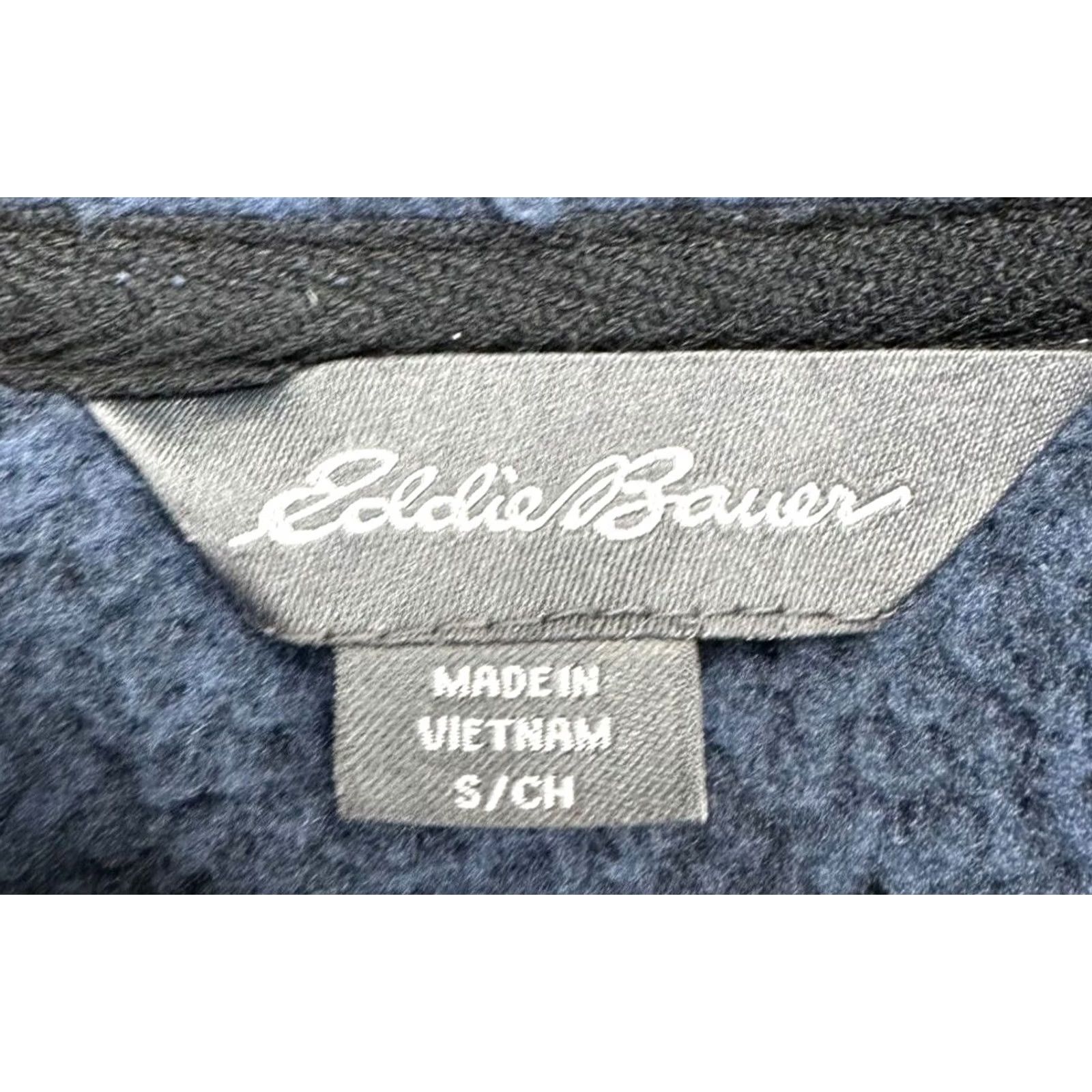 Eddie Bauer Eddie Bauer Sweater Mens Small Navy Fleece Quarter Zip Pullover Classic Fit NEW Size US S / EU 44-46 / 1 - 5 Thumbnail