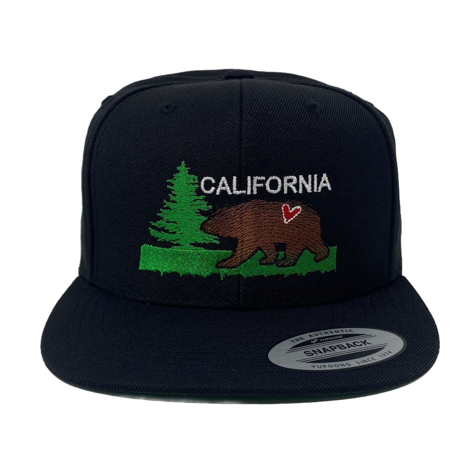 Other California Brown Bear Love Tree Nature Wildlife Snapback Hat Size ONE SIZE - 3 Thumbnail