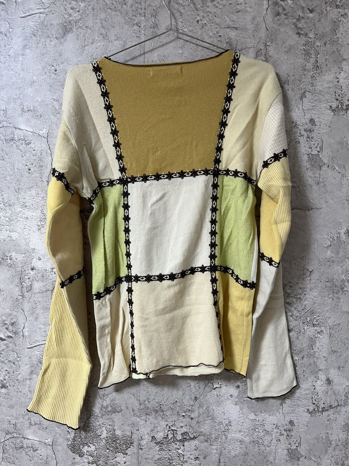 Number (N)ine Number Nine 02AW “nowhere man" cashmere patchwork knit Size US M / EU 48-50 / 2 - 7 Thumbnail