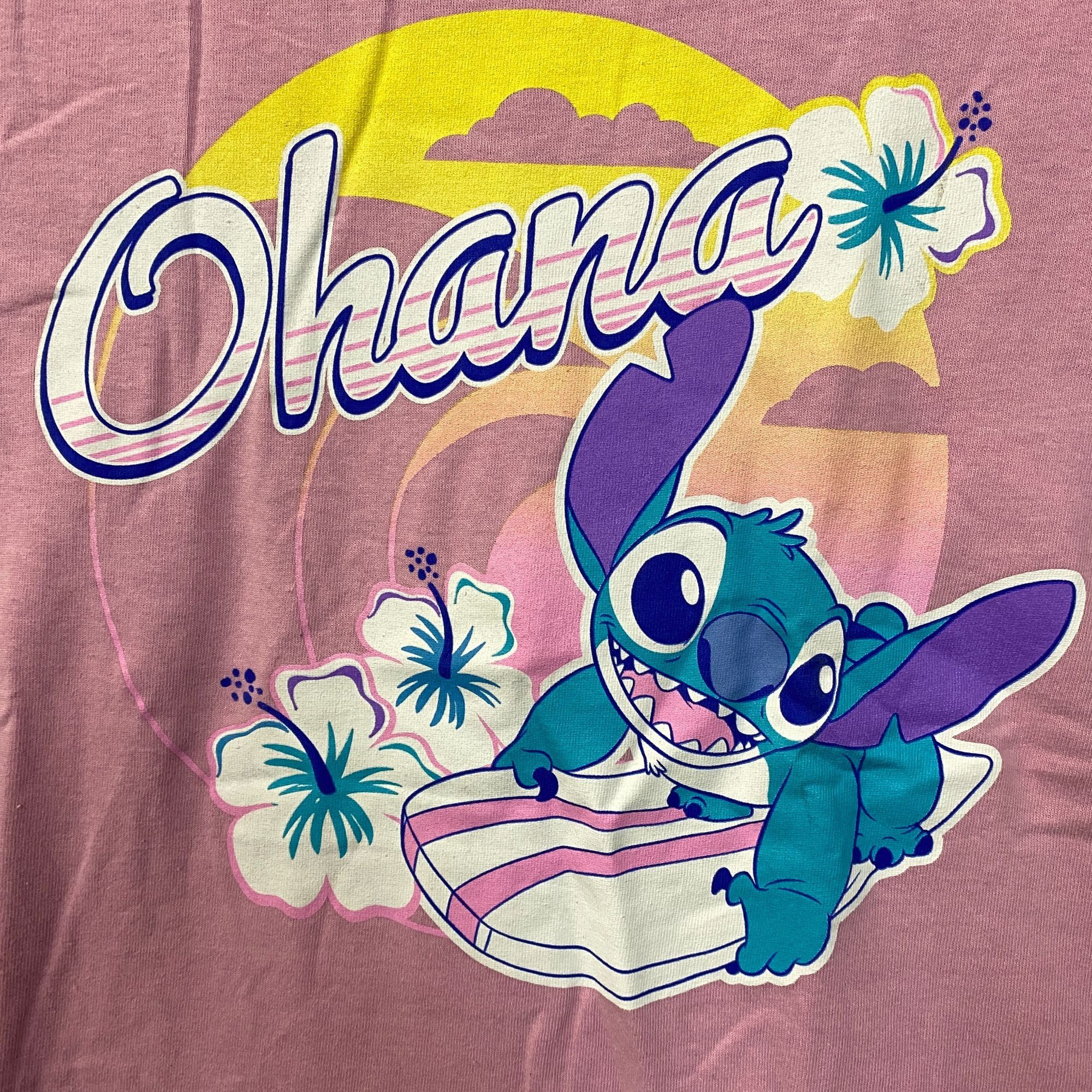Disney Disney Lilo & Stitch Ohana Surfs Up Stitch Pink T-Shirt Larg Size US L / EU 52-54 / 3 - 2 Thumbnail