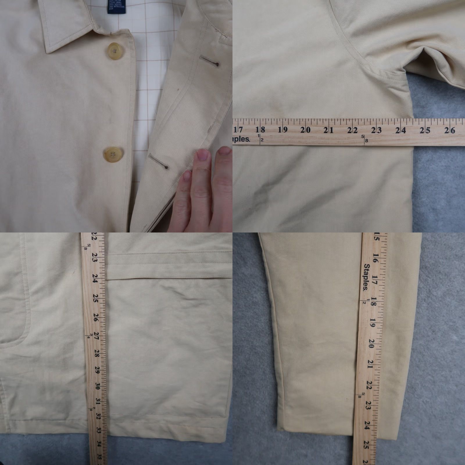 Polo Ralph Lauren VINTAGE Polo Ralph Lauren Beige Jacket Coat Mens M Medium Size US M / EU 48-50 / 2 - 10 Thumbnail