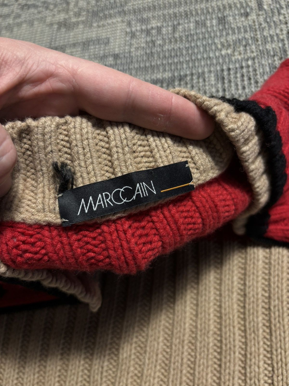 Italic Marc Cain Lampo Italy 🇮🇹 Wool Full Zip Sweater Size S / US 4 / IT 40 - 9 Thumbnail