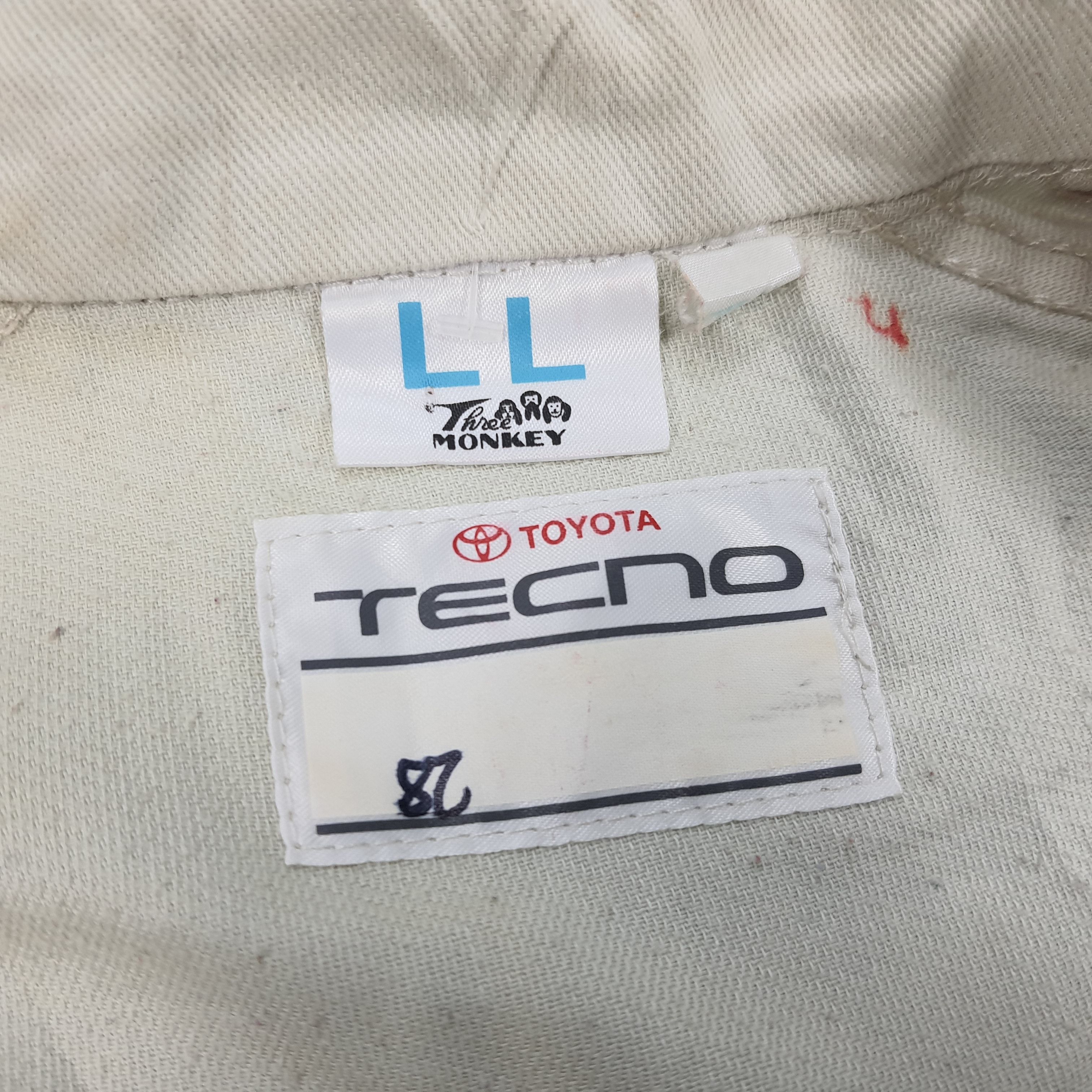 Japanese Brand × Vintage Vintage Toyota Tecno Motorsports Japan Racing Coverall Size US M / EU 48-50 / 2 - 6 Thumbnail