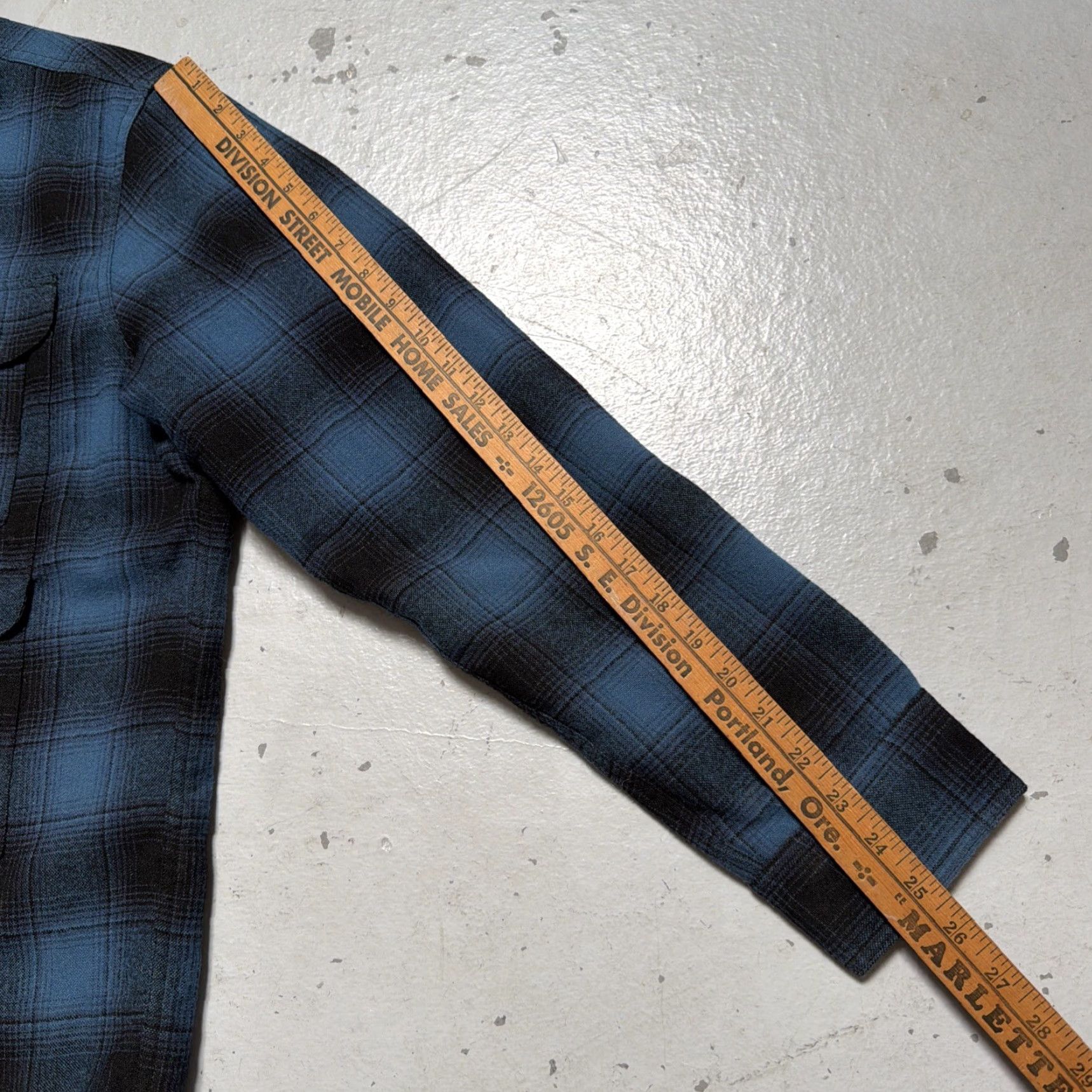 Ralph Lauren RRL Ralph Lauren Ombré Shadow Plaid Wool Lined Work Shirt-Jacket M Size US M / EU 48-50 / 2 - 5 Thumbnail