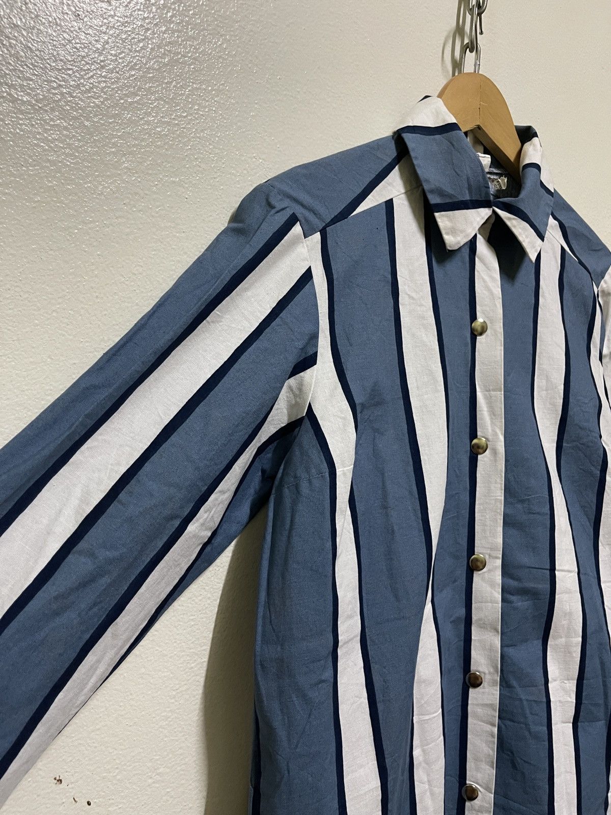 Marimekko × Vintage Vintage Marimekko 1977 Finland Dress Button Striped Size XS / US 0-2 / IT 36-38 - 2 Thumbnail