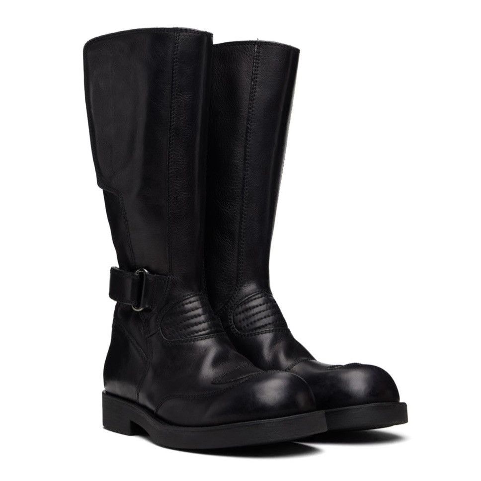MM6 MM6 MAISON MARGIELA Black Biker Engineer Boots 38 Size US 8 / IT 38 - 8 Thumbnail