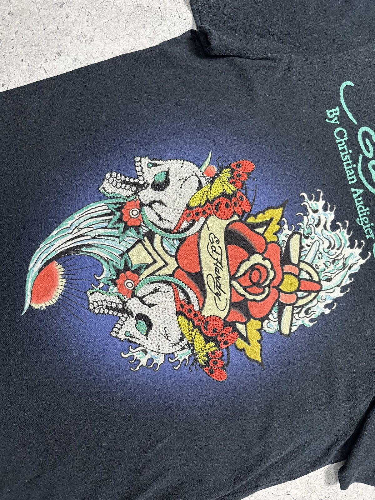 Ed Hardy Ed Hardy by Christian Audigier Big Logo T-Shirt Size XXL Size US XXL / EU 58 / 5 - 4 Thumbnail