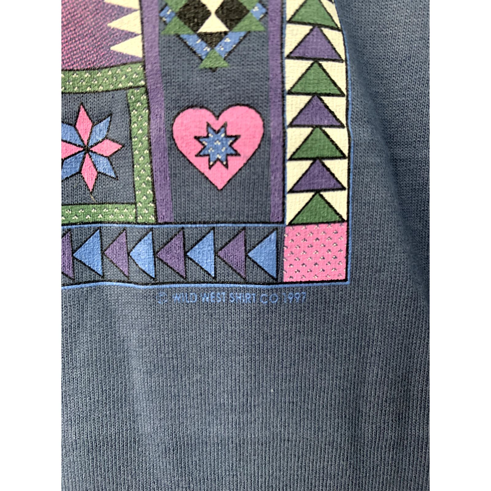 Anvil Vintage Pennsylvania Shirt Blue Quilt Graphic Tee 1997 VTG L Size US L / EU 52-54 / 3 - 4 Thumbnail