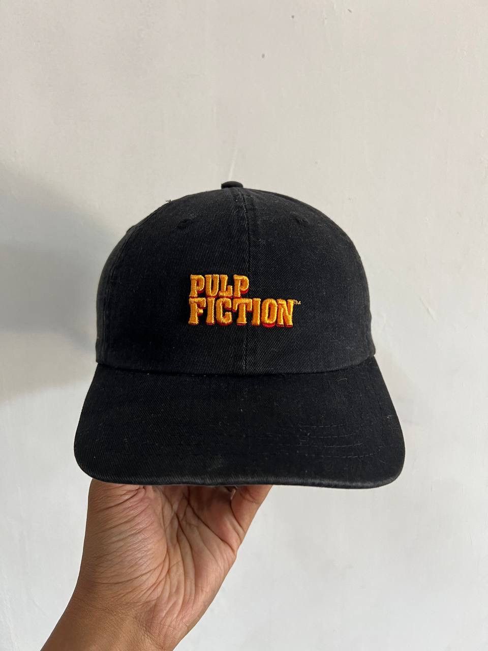 90s PULP FICTION キャップ Pulp Fiction Hat Official Cap Strap Back Black Quentin