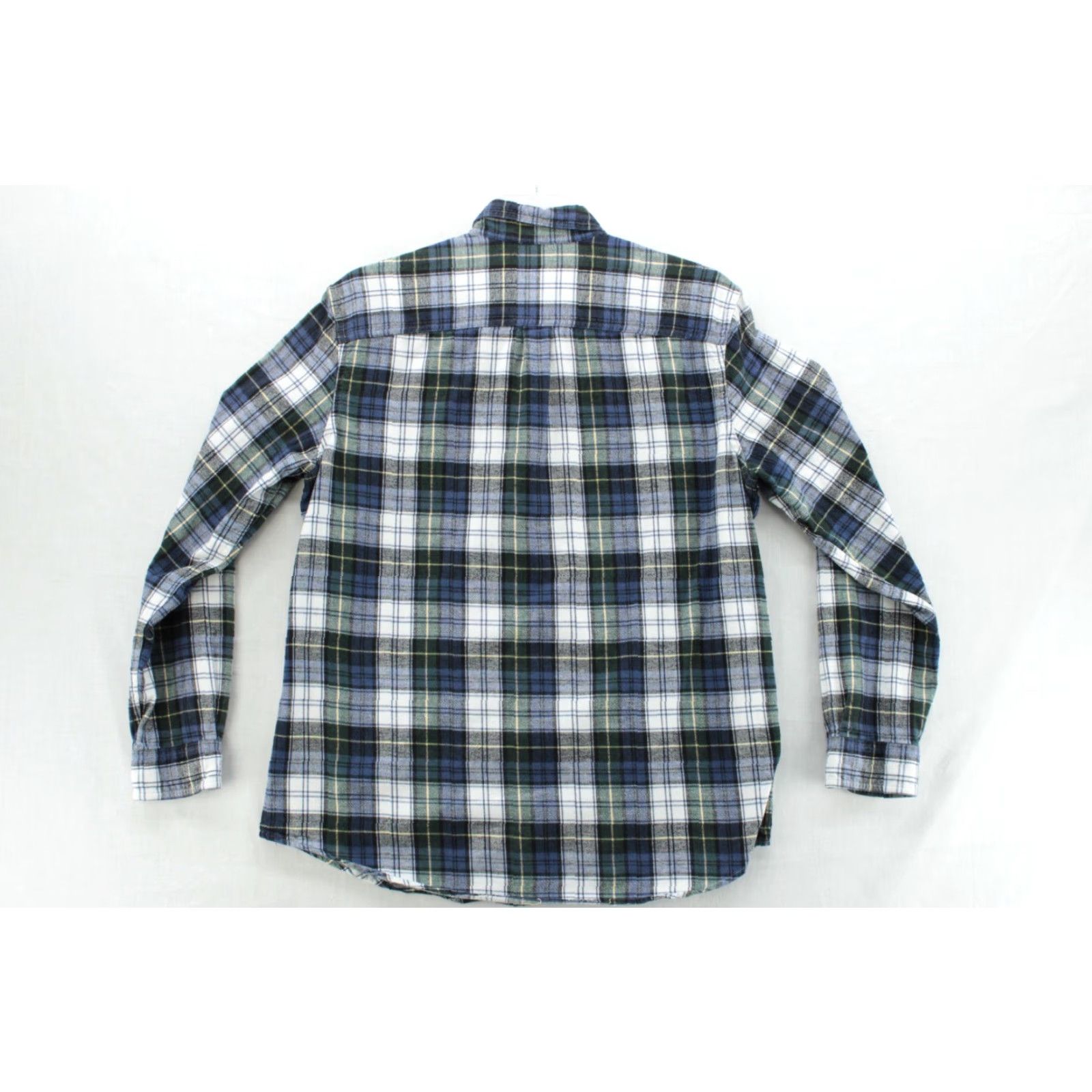 Vintage L.L. Bean Flannel Shirt Mens Blue Green Plaid Longsleeve Outdoors Hiking Camping Shirt Mens L Blue Plaid Flannel Button-Up Outdoors Men Size US L / EU 52-54 / 3 - 3 Thumbnail