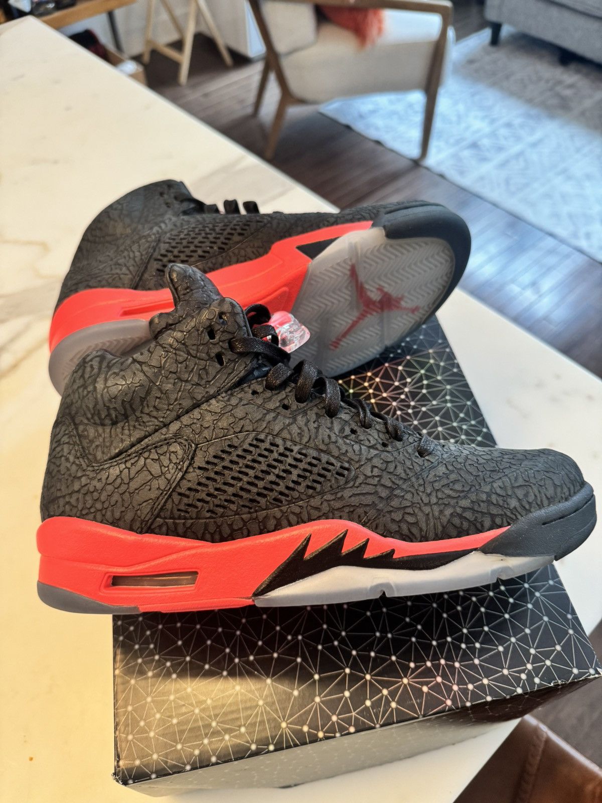 Jordan Brand × Nike Jordan 5 Retro 3Lab5 Infrared Size US 8.5 / EU 41-42 - 3 Thumbnail