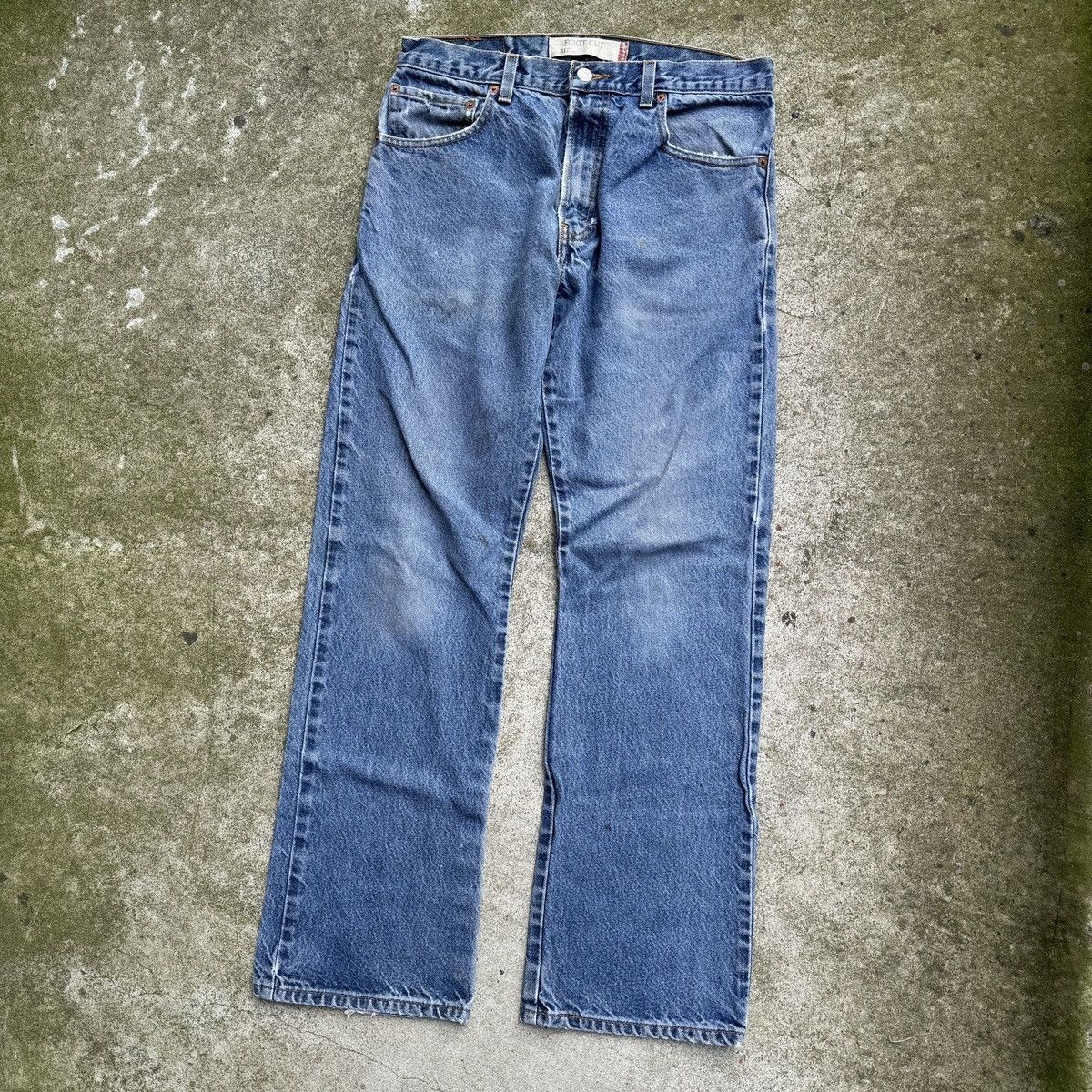 Levi's Levi's 517 Bootcut Faded Thrashed Jeans ERD Grunge Chrome Size US 33 - 9 Thumbnail
