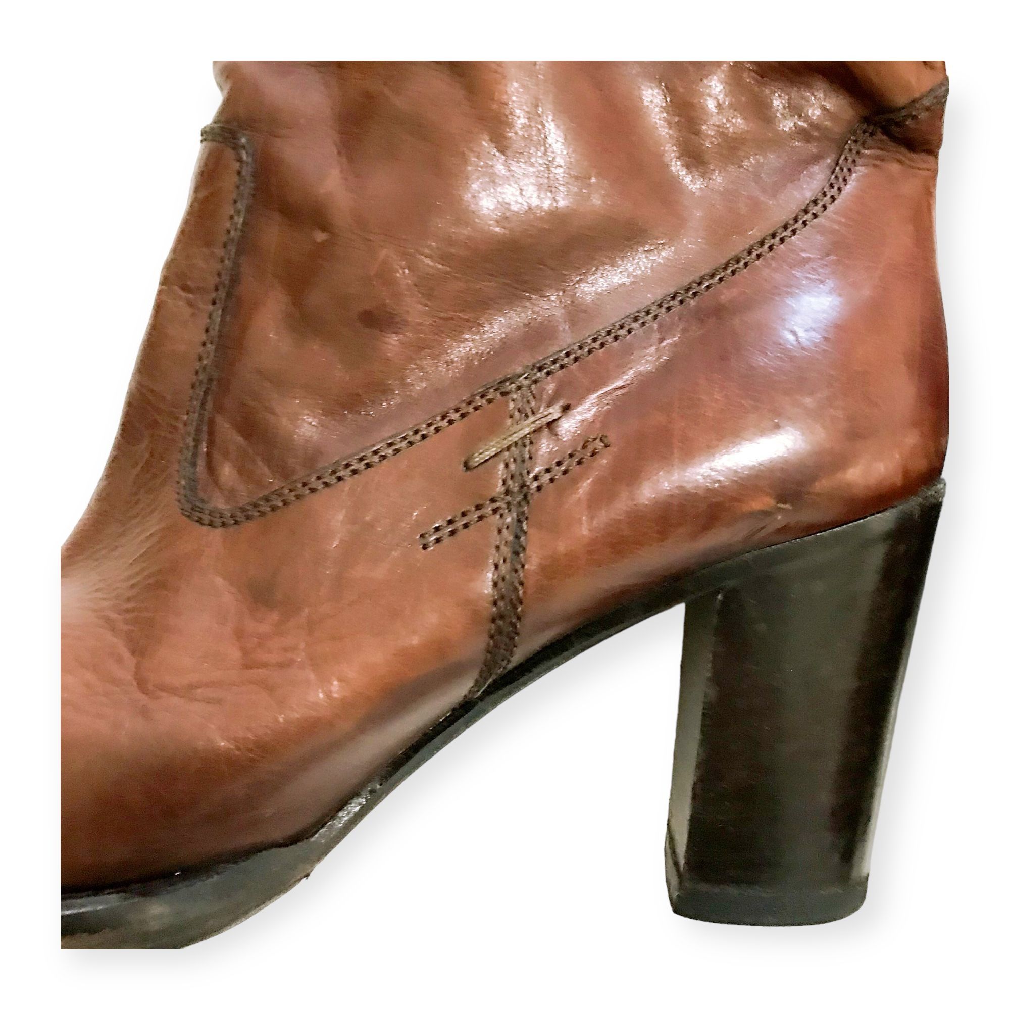 Barbara Bui Barbara Bui Brown Leather Knee High Boots EU 39 Archival Y2K Size US 9 / IT 39 - 9 Thumbnail