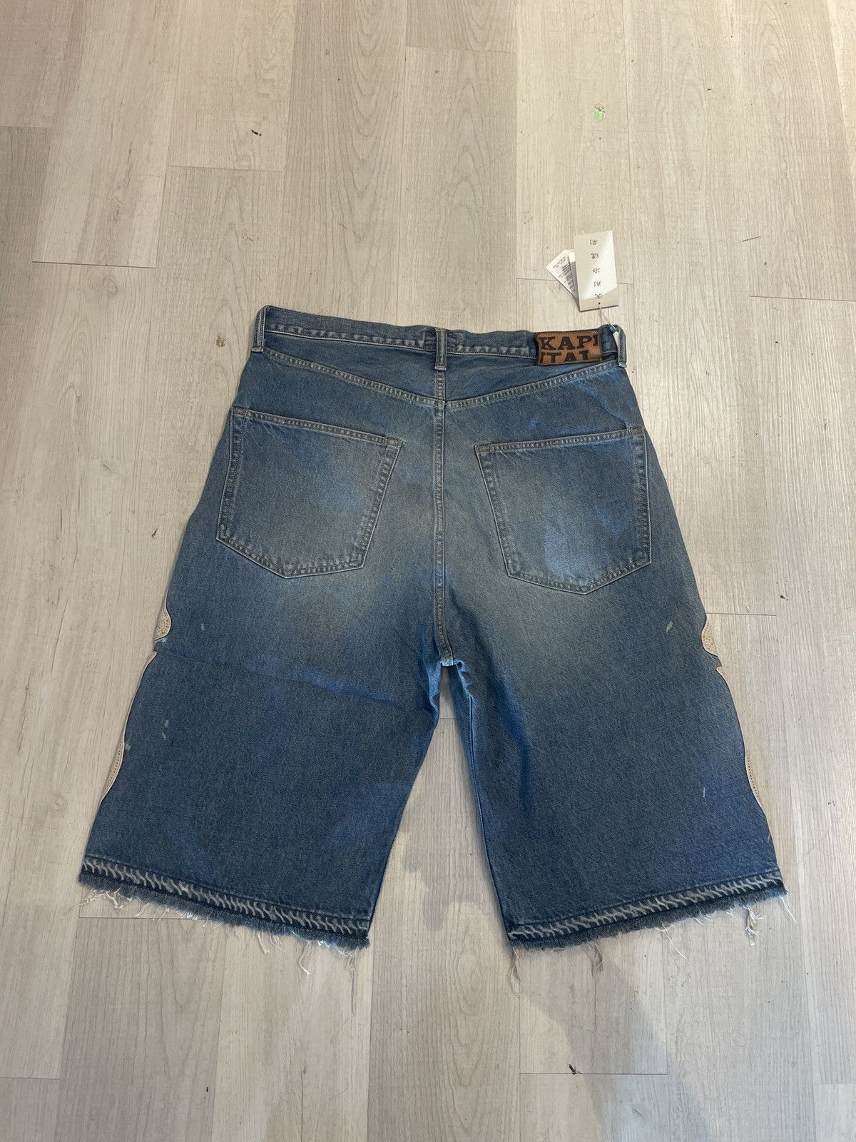 Kapital Kapital Bones Denim Jean Shorts Indigo 38 Size US 38 / EU 54 - 2 Thumbnail