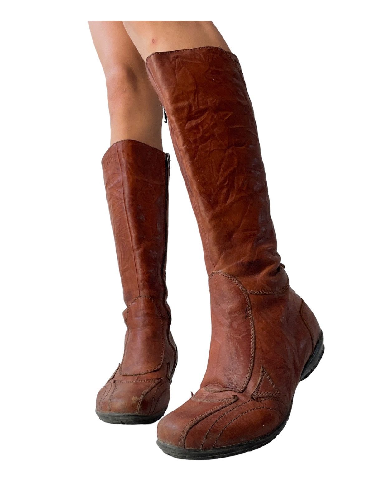 Vintage y2k leather boots Size US 6.5 / IT 36.5 - 1 Thumbnail
