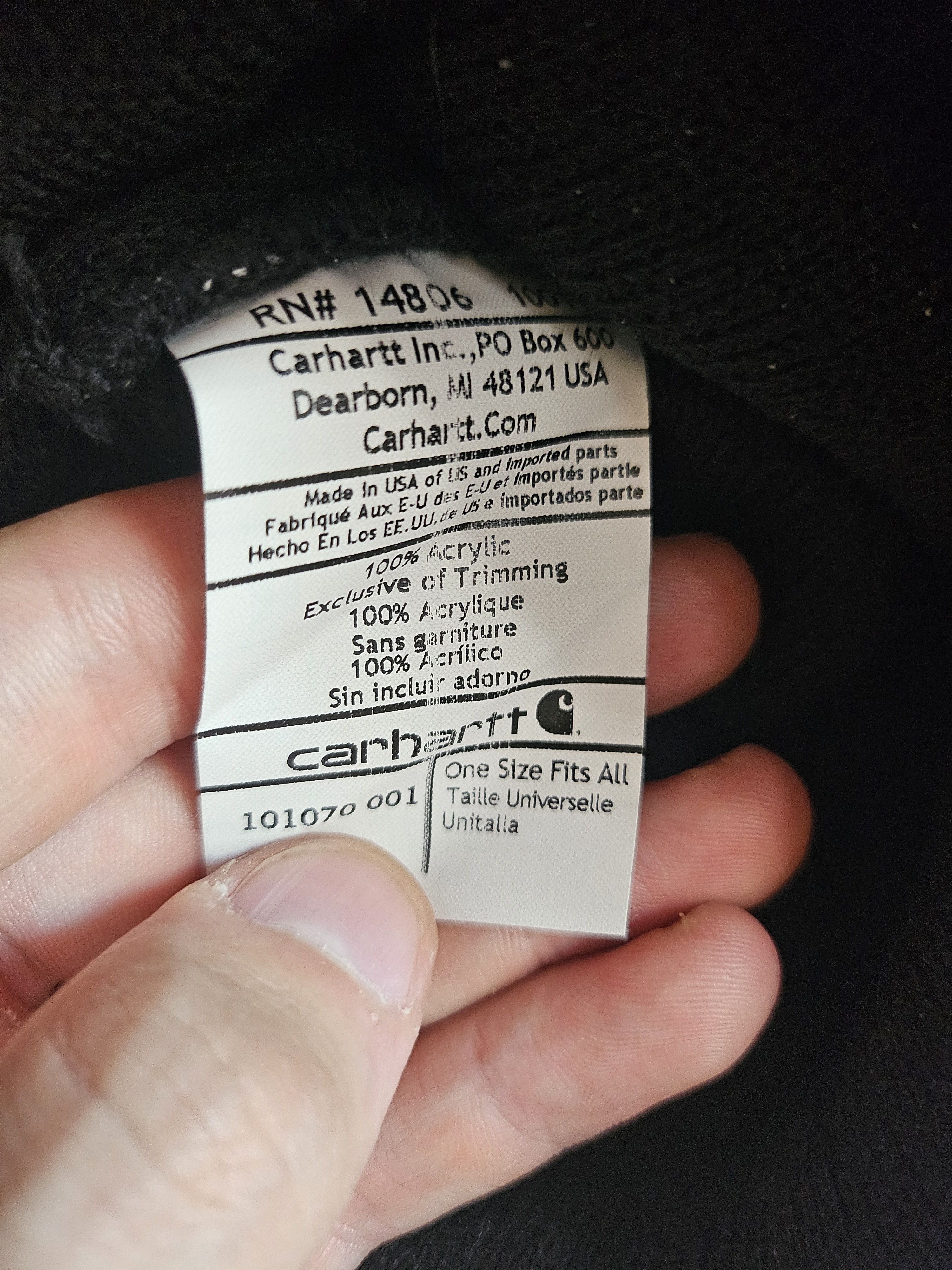 Carhartt All black Carhartt Beanie Size ONE SIZE - 3 Thumbnail