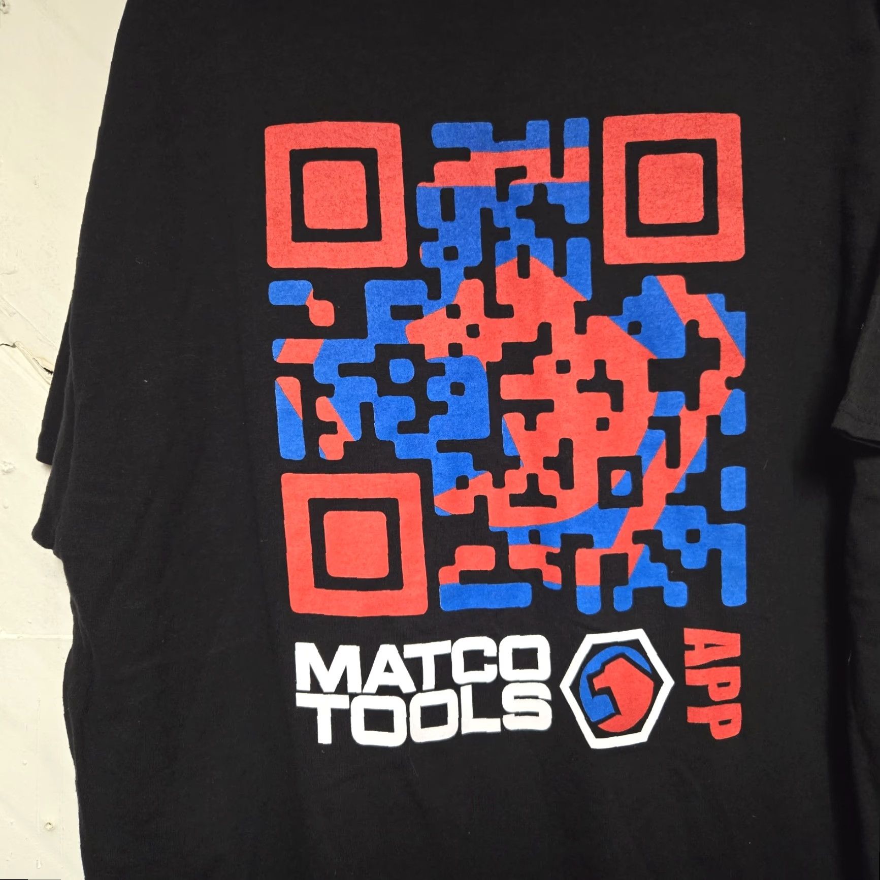 Logo 7 Matco Tools T-Shirt Mens XL Black 24/7 QR Code Short Sleeve Logo Crew Neck Figure Logo T-ShirtClassic Colorful Dad Mens XL Black Size US XL / EU 56 / 4 - 5 Thumbnail