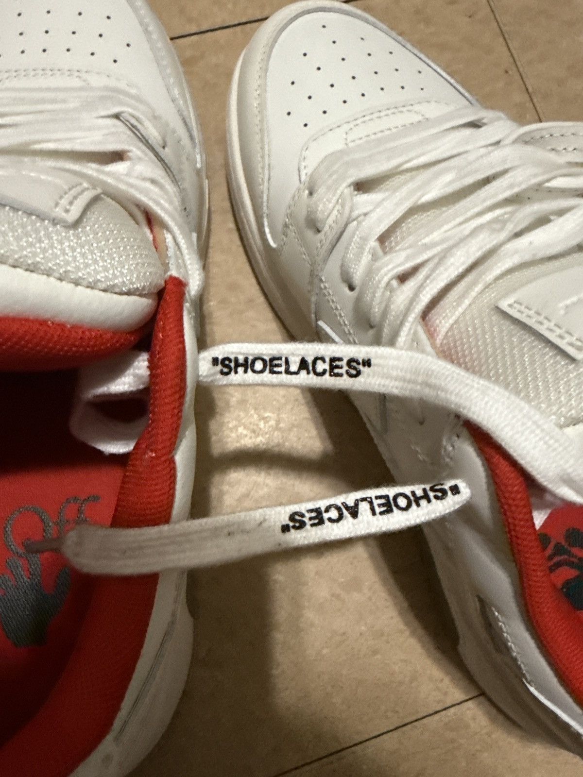 Off-White OFF-WHITE VIRGIL ABLOH OUT OF OFFICE FOR WALKING WHITE/RED Size US 8.5 / EU 41-42 - 5 Thumbnail