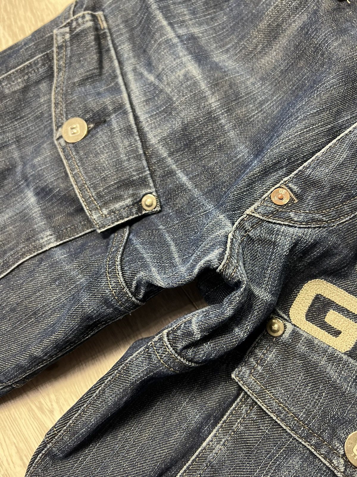 G-Star × Vintage Vintage G-Star RAW RSRD Multi Pocket Worn Out Baggy Jeans Size US 30 / EU 46 - 6 Thumbnail