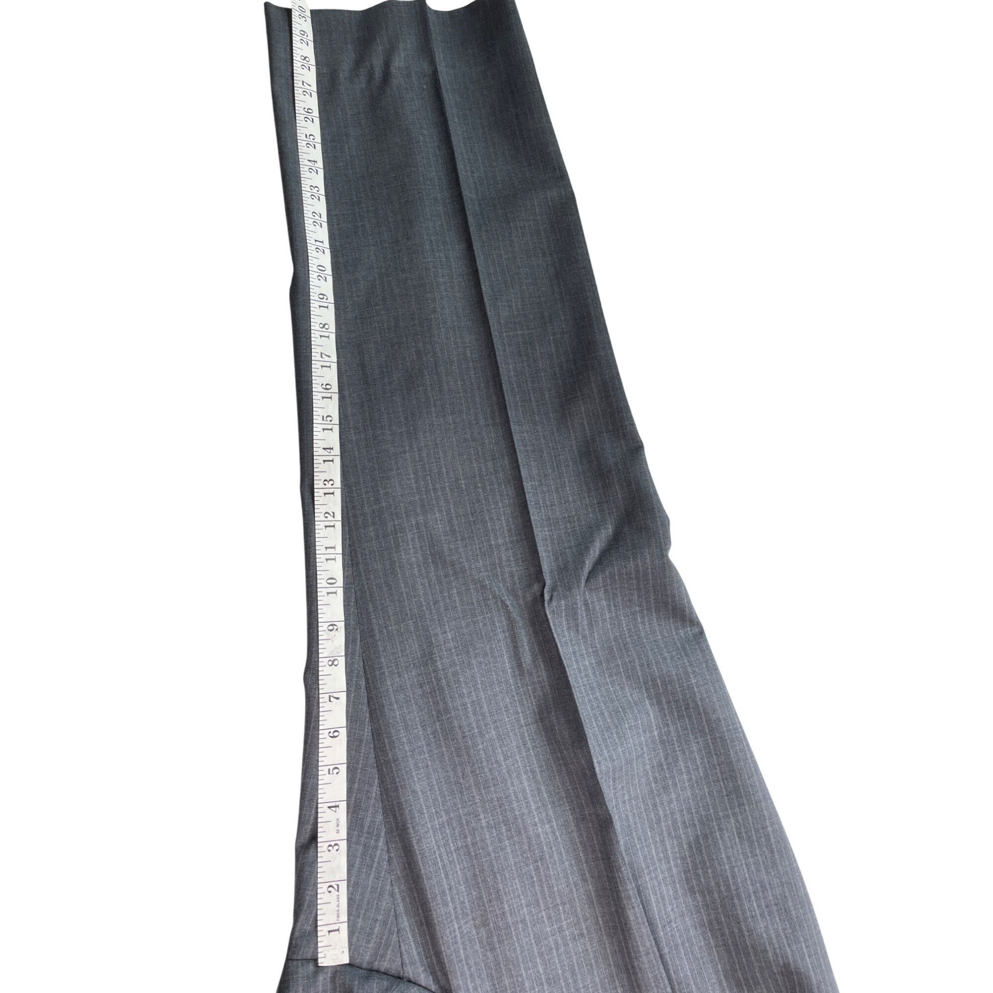 Other Mens Gray Pinstripe Two-Piece Suit 100% Wool Classic Fit Jac Size 44R - 20 Thumbnail