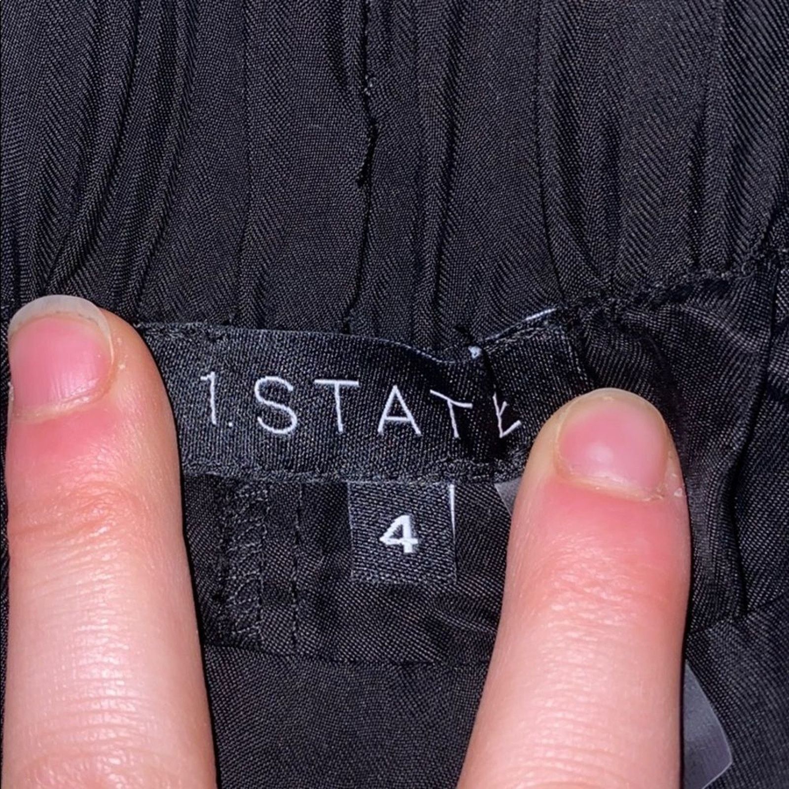 Other 1.state Black Ruffle Side Pants | Sz S Size 27" / US 4 / IT 40 - 4 Thumbnail