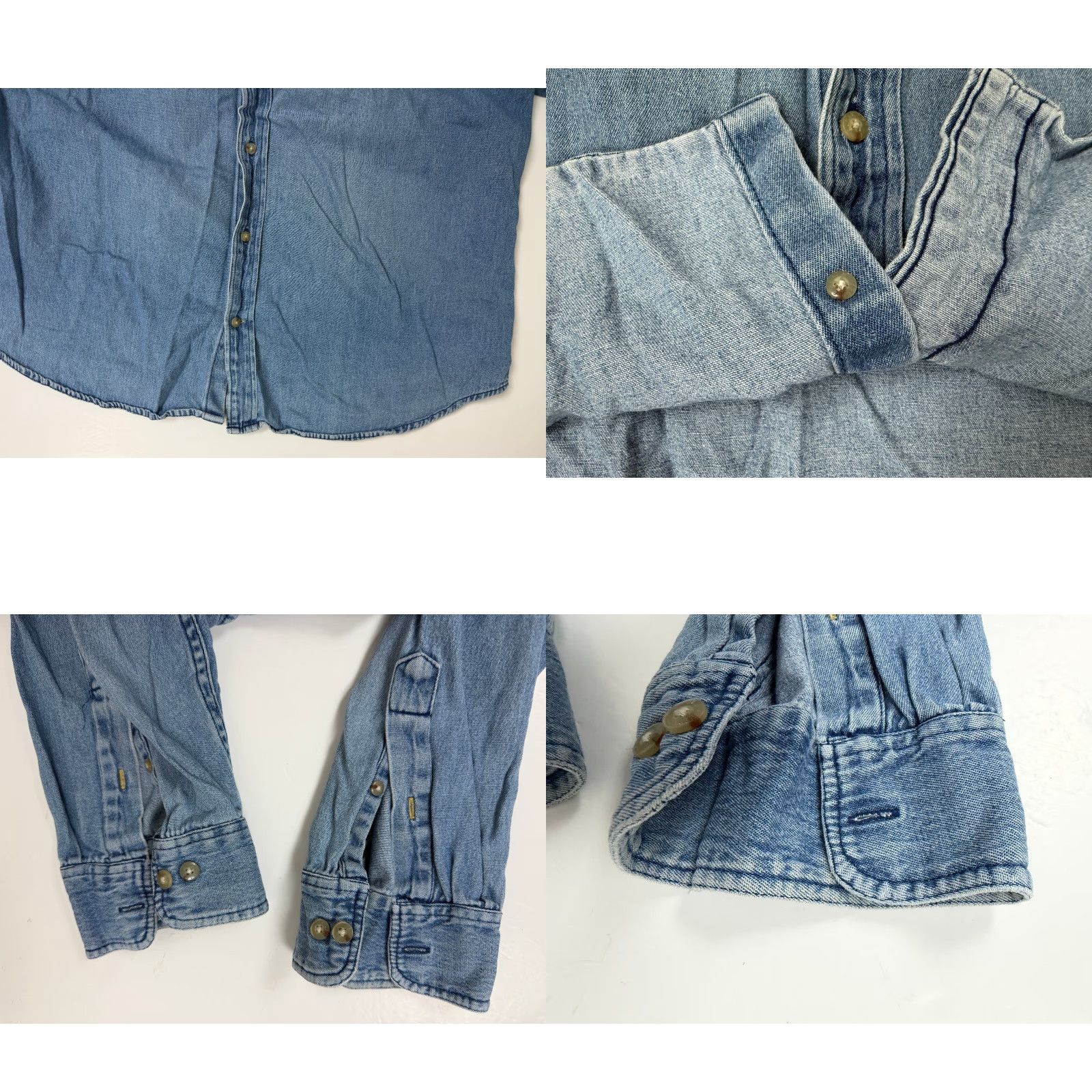 Denime VINTAGE Corvette Denim Shirt Men XXL Embroidered Logo Button-Up Blue Size US XXL / EU 58 / 5 - 9 Thumbnail
