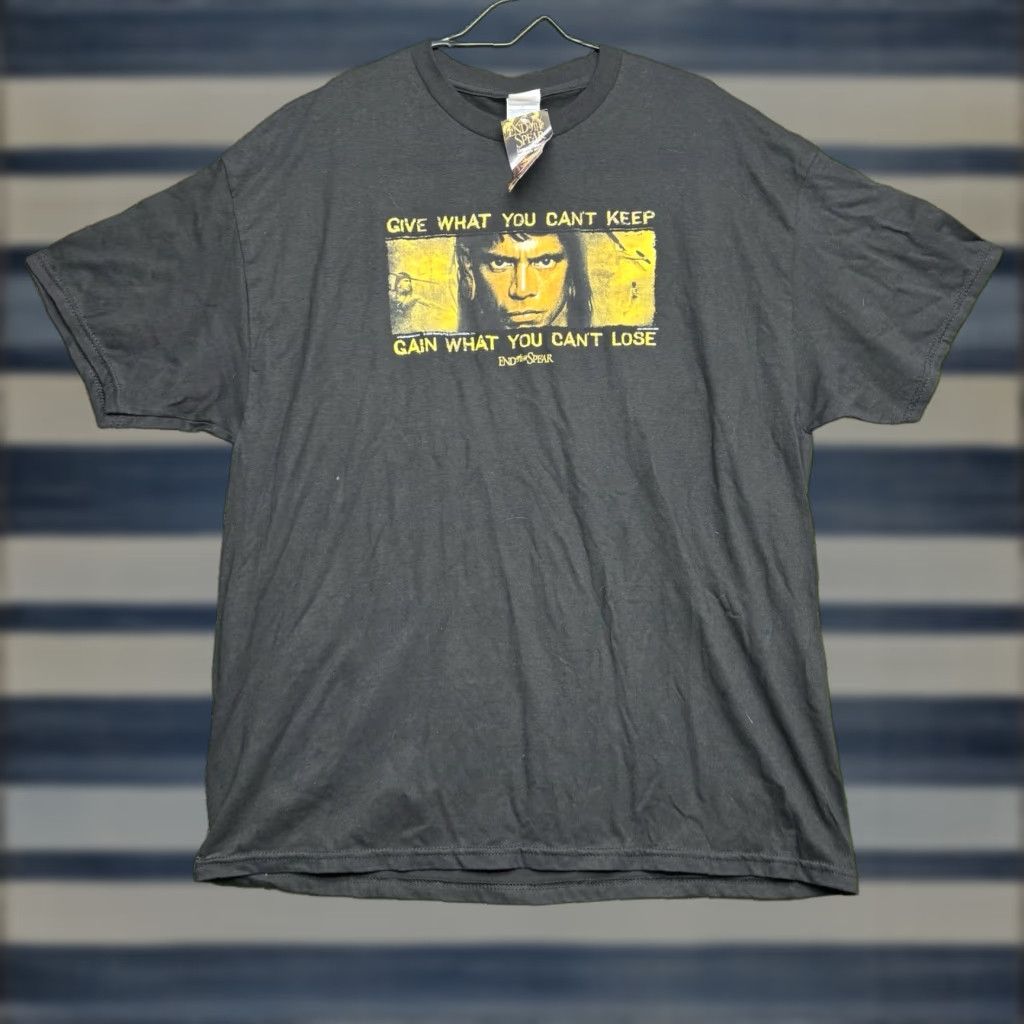 Vintage VINTAGE End of the Spear Movie Shirt 2XL Black 90s Mens NWT Size US XXL / EU 58 / 5 - 1 Thumbnail