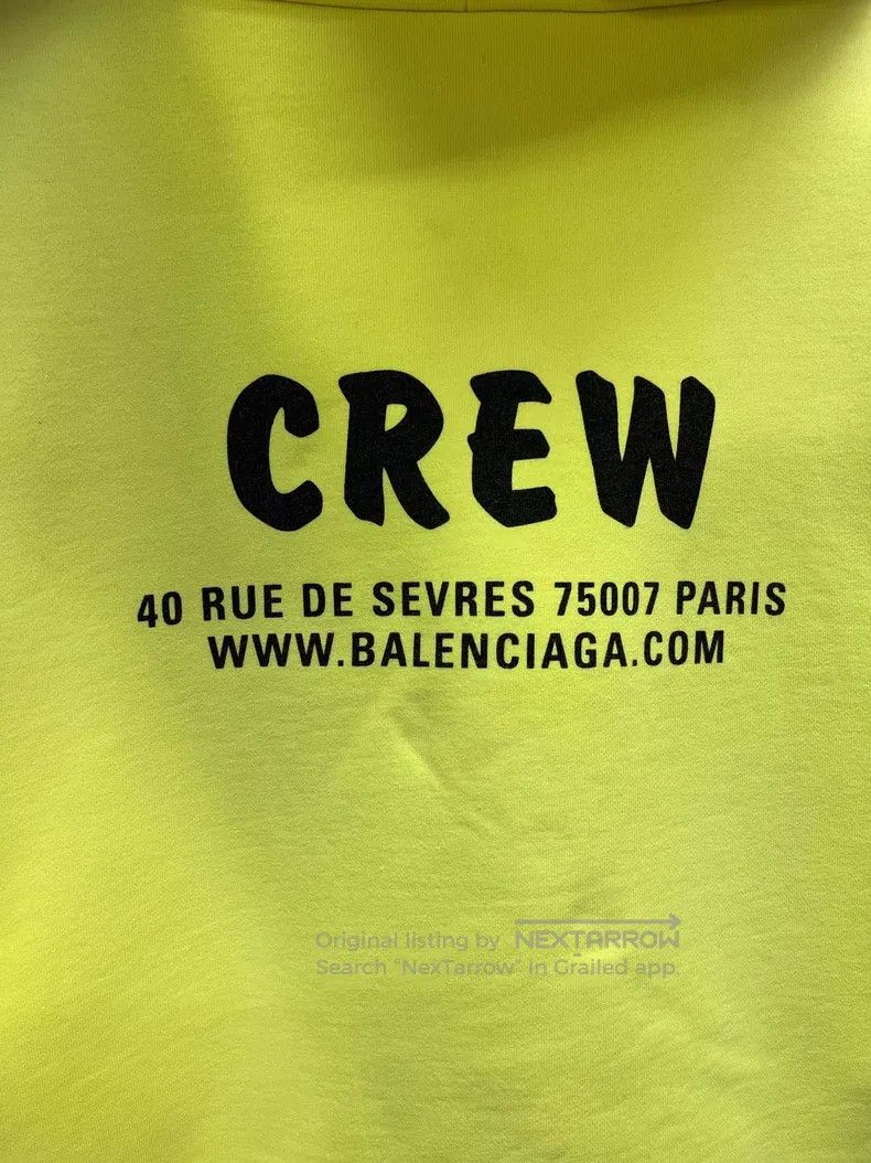 Balenciaga Balenciaga CREW Lettering Hooded Sweater Size US S / EU 44-46 / 1 - 9 Thumbnail