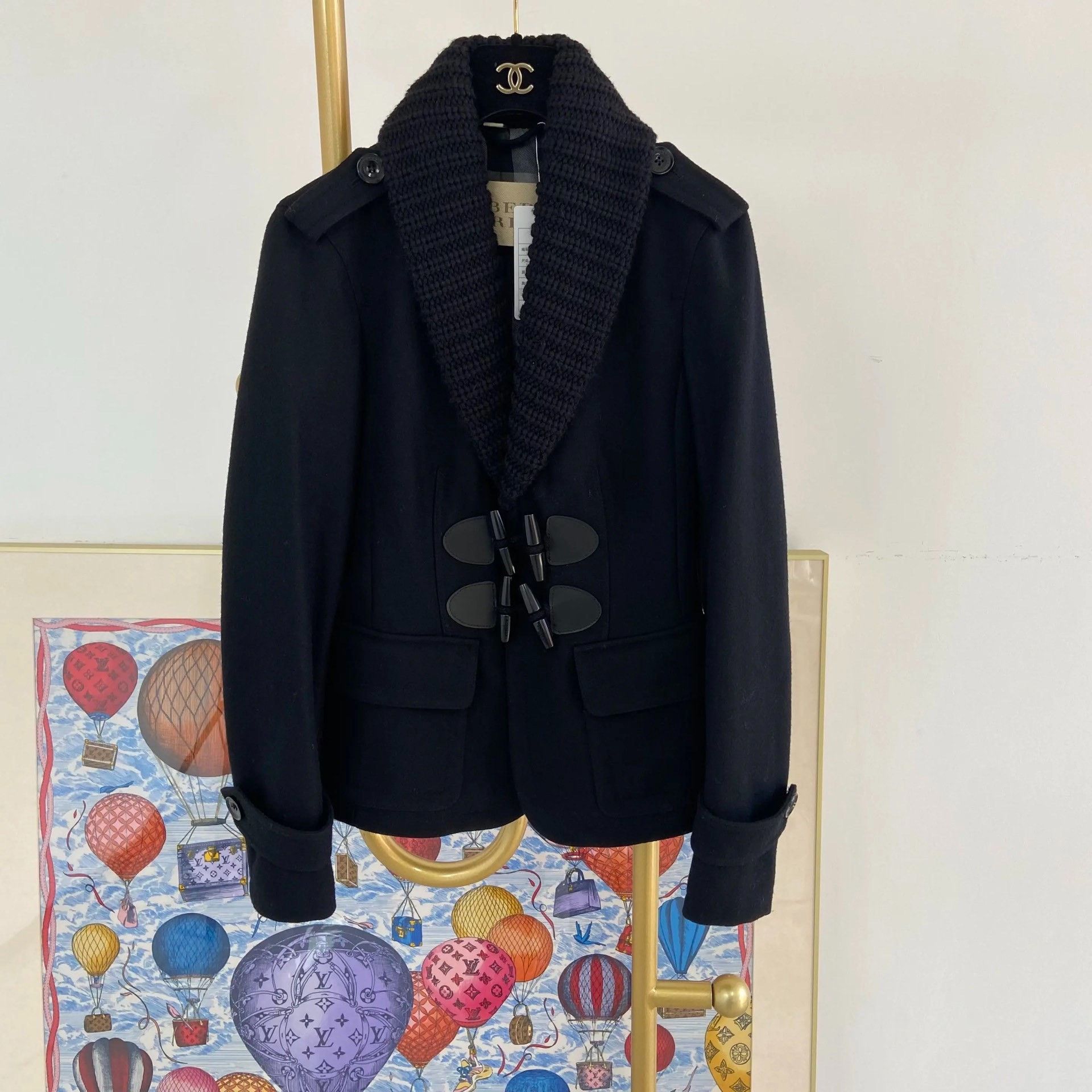 Burberry Burberry Black Wool Coat Size XS / US 0-2 / IT 36-38 - 1 Thumbnail