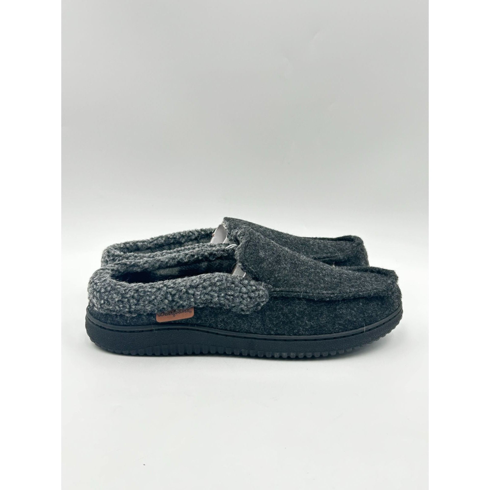 Other Dearfoams Mens Slippers M 9-10 Black Memory Foam Indoor Outd Size US 9 / EU 42 - 1 Thumbnail