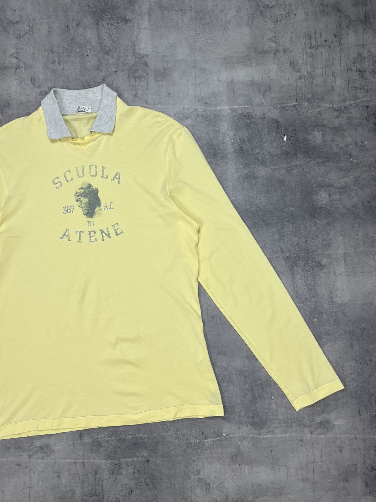 Brunello Cucinelli Brunello Cucinelli T-Shirt Long Sleeve SCUOLA ATENE size L Size US L / EU 52-54 / 3 - 2 Thumbnail