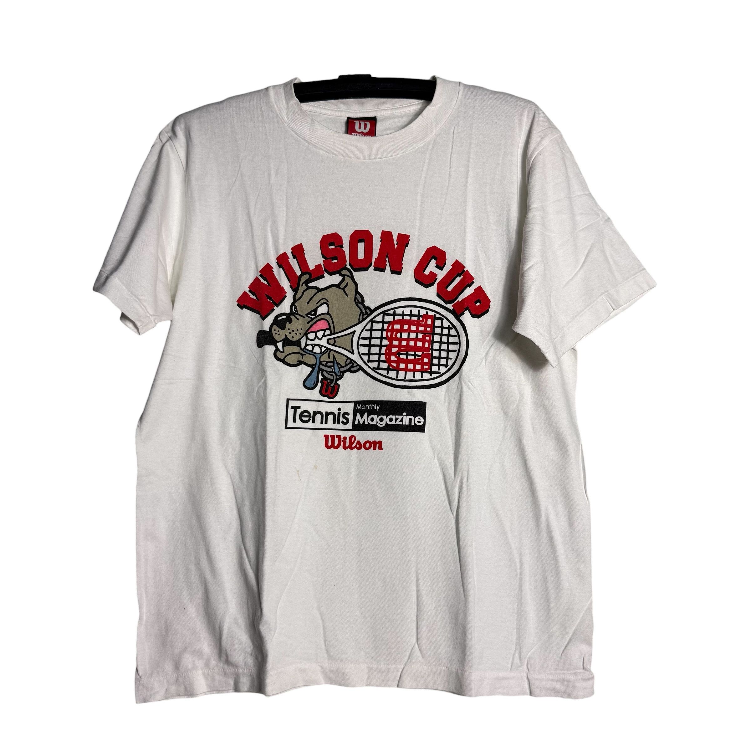 Wilson 🔥RARE🔥Vintage Wilson Cup Tennis Magazine T-shirt Size US L / EU 52-54 / 3 - 1 Thumbnail