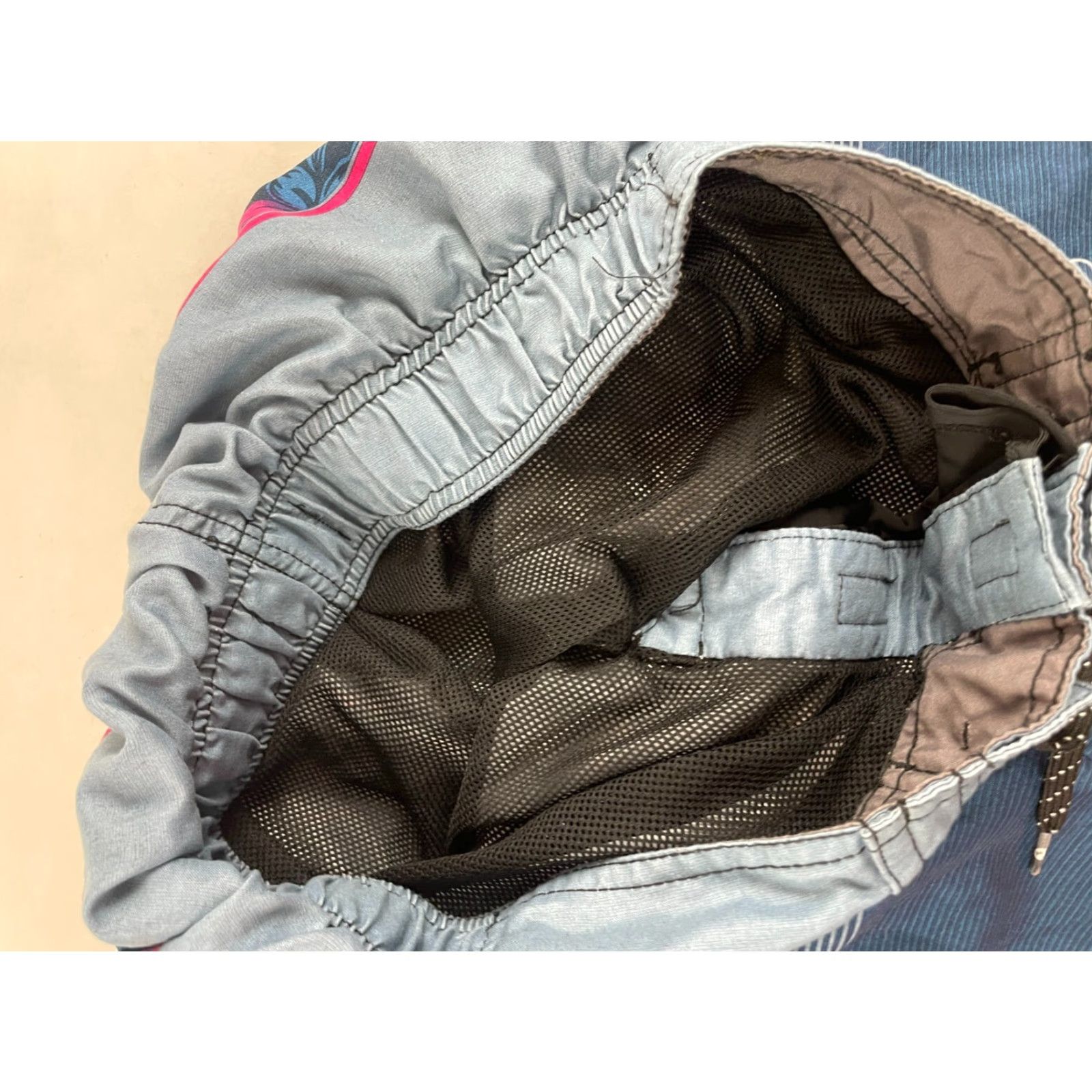 Vintage Ocean Current Shorts, Men's Size Medium, Ocean Current, Swim Trunks, Lined, Blue Pink, Trunks, Medium, Blue Pink, Mens, Swim Bottom Style: Trunks Size US 31 - 4 Thumbnail
