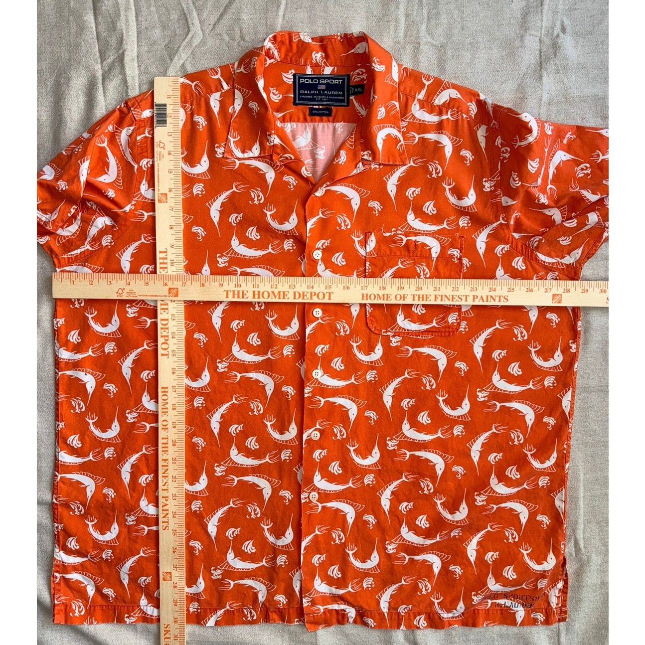 Ralph Lauren Sport VTG Polo Sport Ralph Lauren Shirt Mens XXL Marlin AOP READ Size US XXL / EU 58 / 5 - 6 Thumbnail