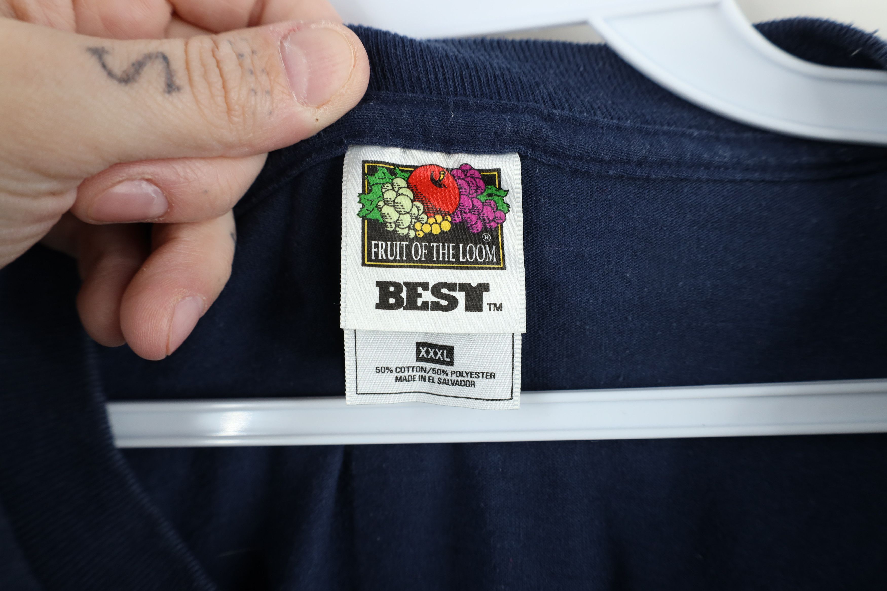 Vintage Vintage 90s Streetwear Tennessee Quilt Patch T-Shirt Size US XXL / EU 58 / 5 - 8 Thumbnail