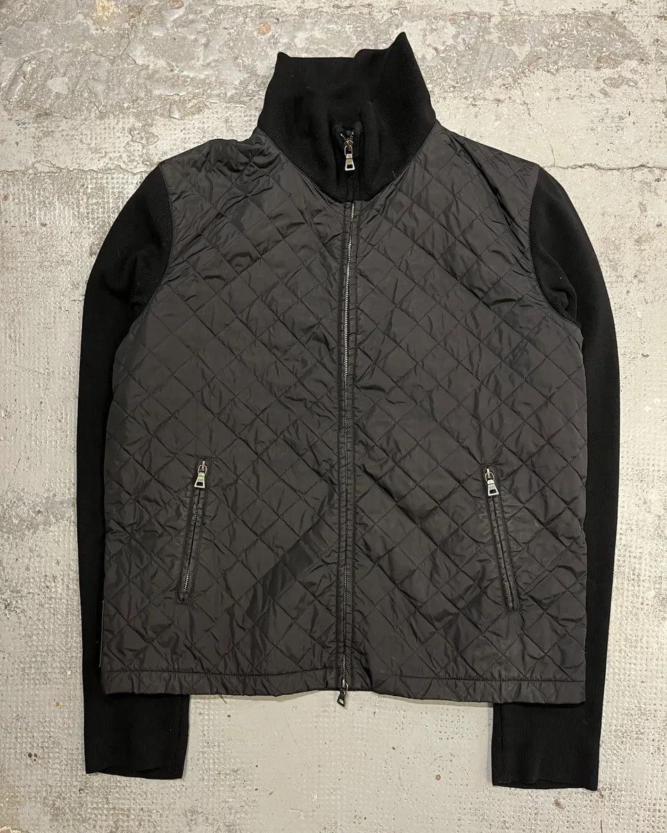 Prada AW2006 Prada Black Nylon Quilted Hybrid Jacket Size US L / EU 52-54 / 3 - 4 Thumbnail