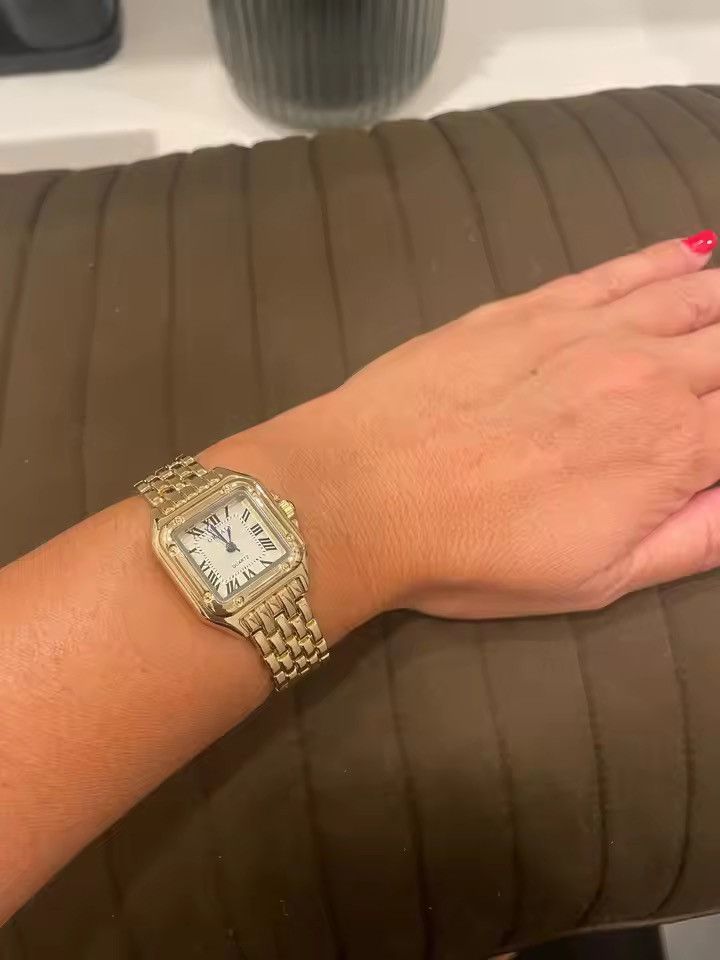 Japanese Brand Vintage 90s black dial luxury style quartz silver watch Size ONE SIZE - 6 Thumbnail