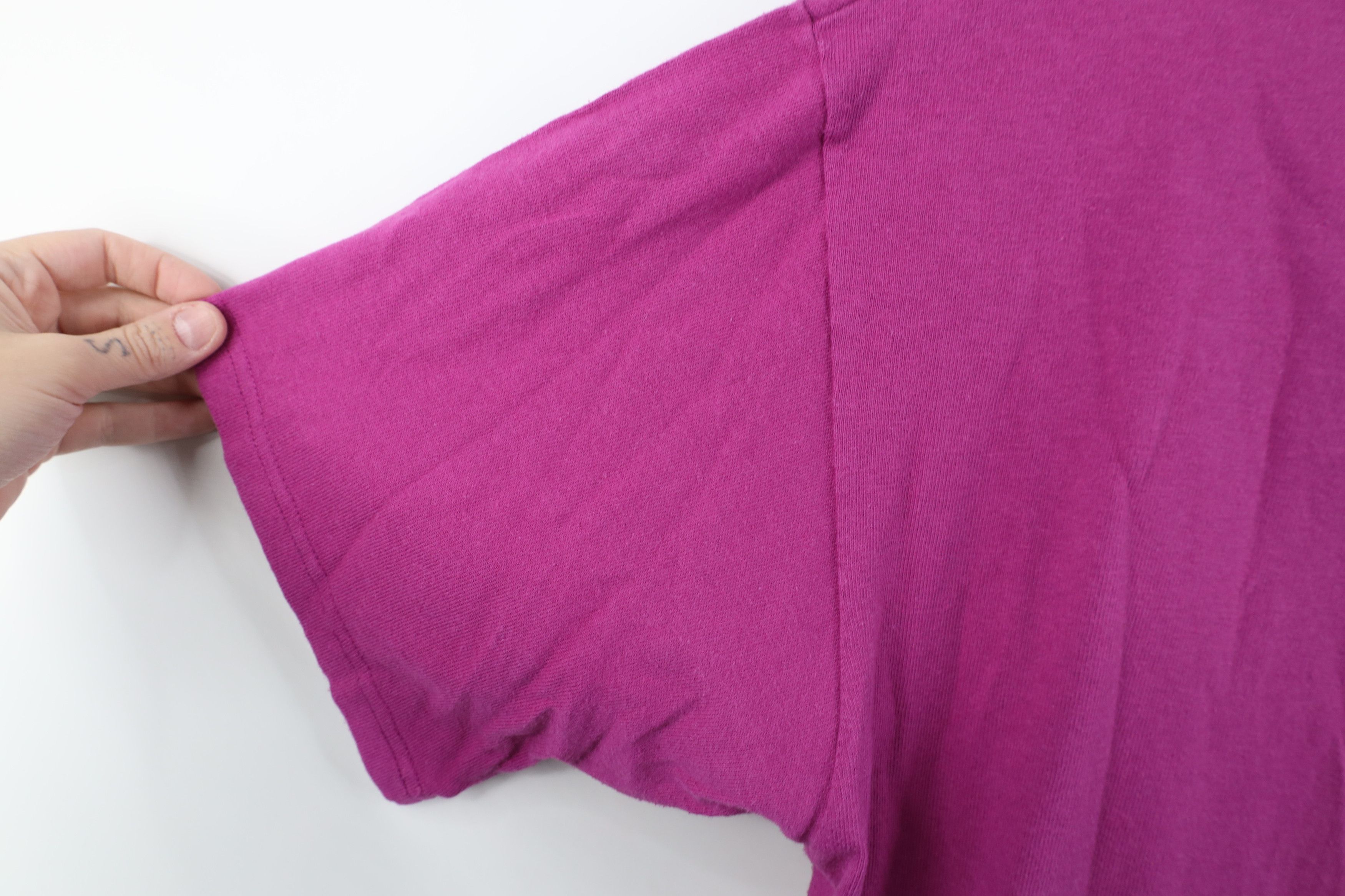 Champion Vintage 90s Champion Spell Cotton Jersey Knit T-Shirt Pink Size US L / EU 52-54 / 3 - 8 Thumbnail
