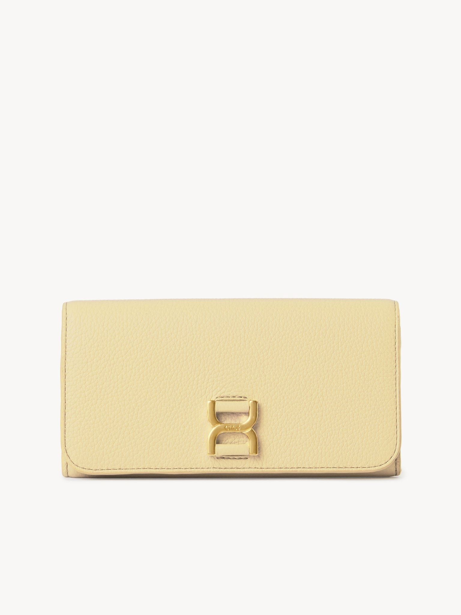 Chloe oc11z0625 Size: OS / Marcie Long Wallet With Flap in Yellow Size ONE SIZE - 1 Thumbnail