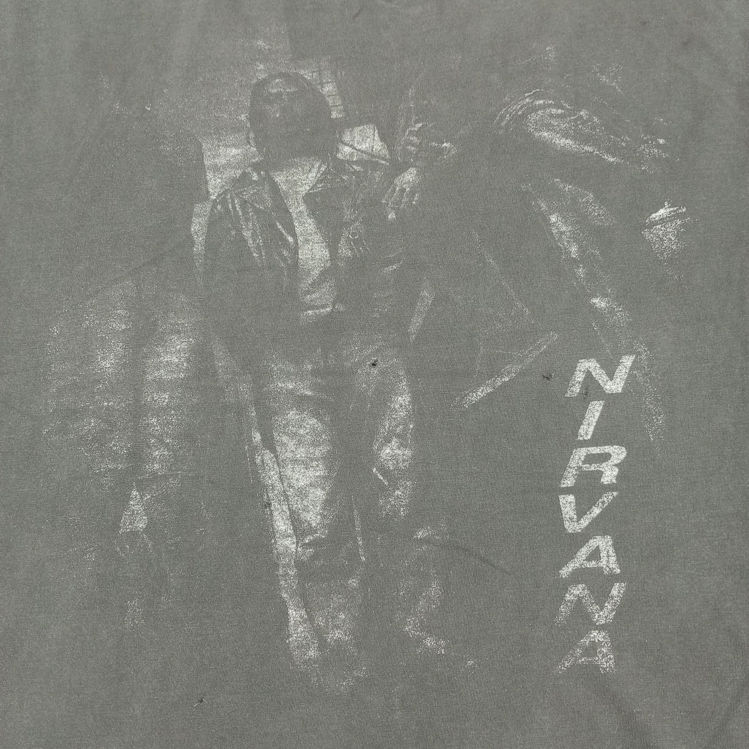 Band Tees Nirvana Band Kurt Cobain Singer Distressed Sleeveless Tshirt Size US L / EU 52-54 / 3 - 4 Thumbnail
