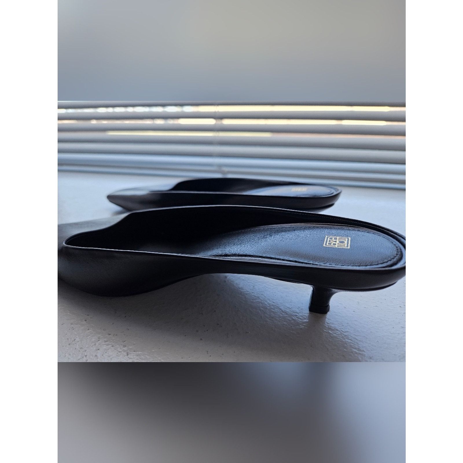 Toteme Toteme Black Leather Mules Size 38 Eith Box and Dustbag! Size US 7 / IT 37 - 3 Thumbnail