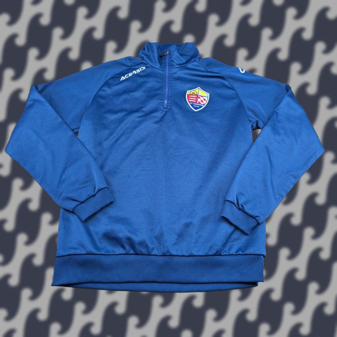 Vintage Acerbis FC Lumezzane Mens Track Jacket Size L Full Zip Football Adult Blue Size US L / EU 52-54 / 3 - 1 Thumbnail