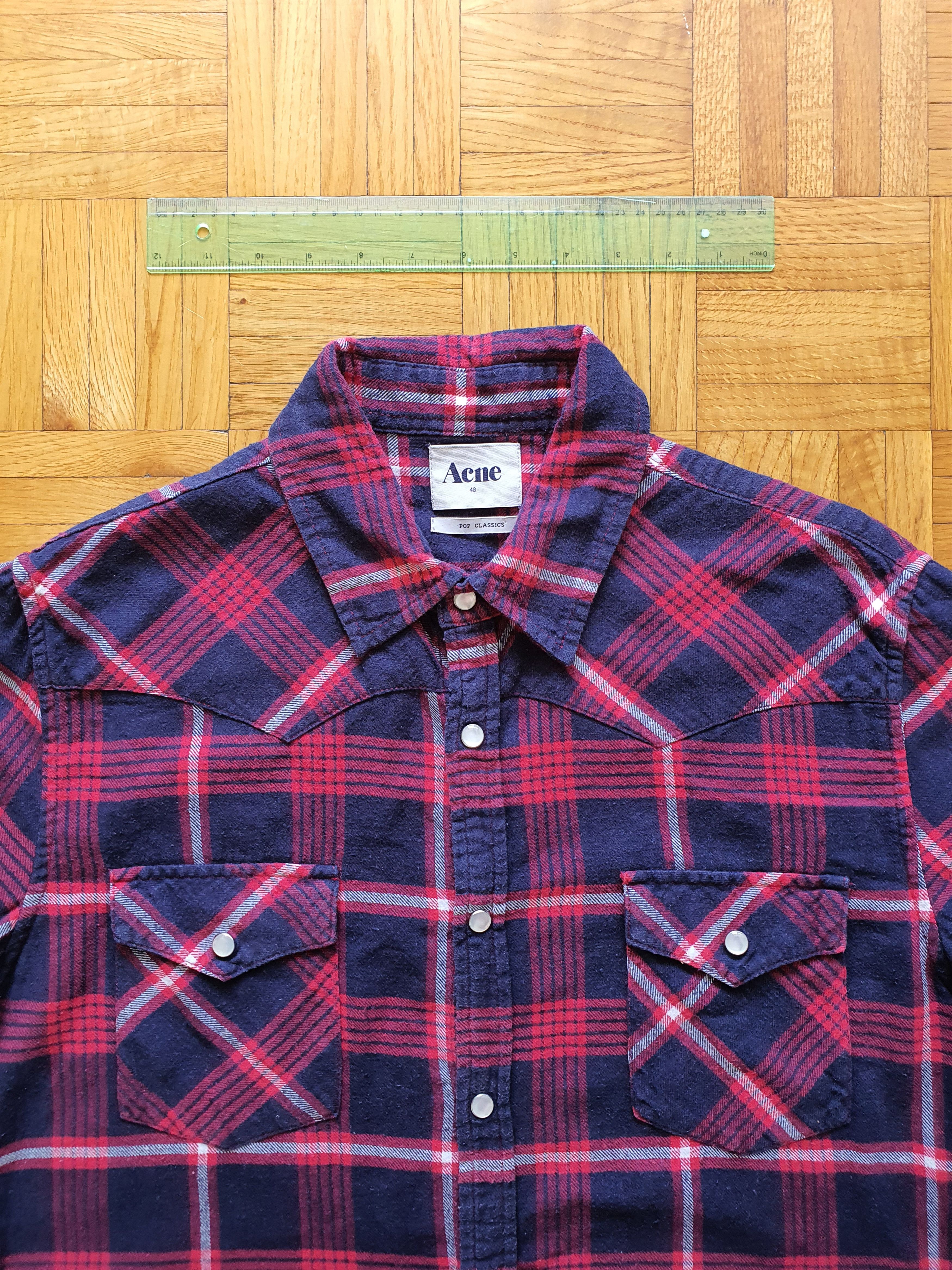 Acne Studios POP CLASSICS - Flannel Shirt - Western AW 10 Size US M / EU 48-50 / 2 - 3 Thumbnail