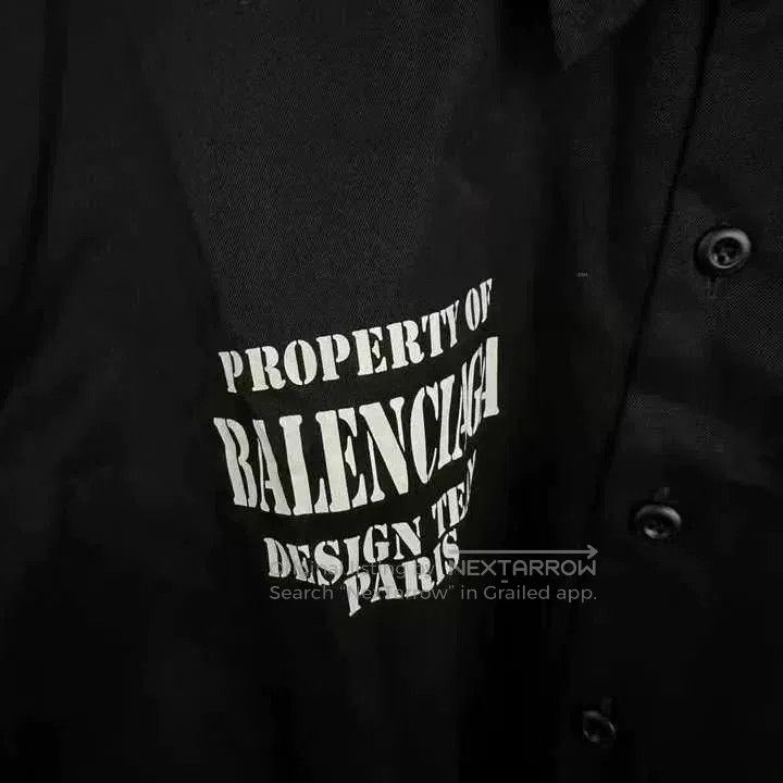 Balenciaga Balenciaga Letter Print Short Sleeve Shirt. Size US S / EU 44-46 / 1 - 3 Thumbnail