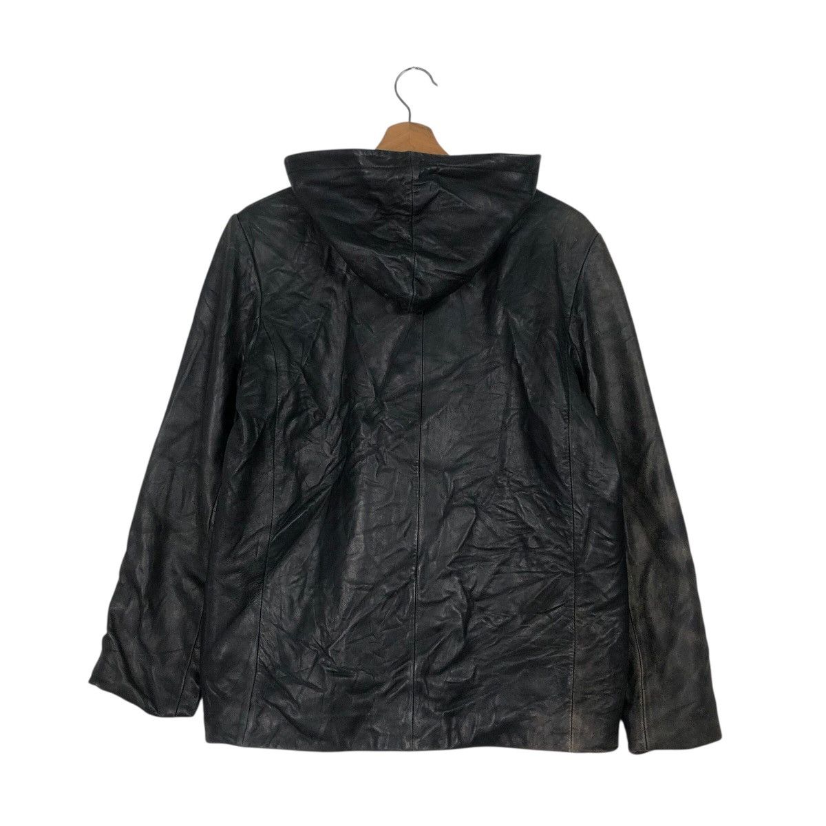 Japanese Brand 📌Rich Black Vintage Leather Jacket Nine West Issey Miyake Size US M / EU 48-50 / 2 - 9 Thumbnail