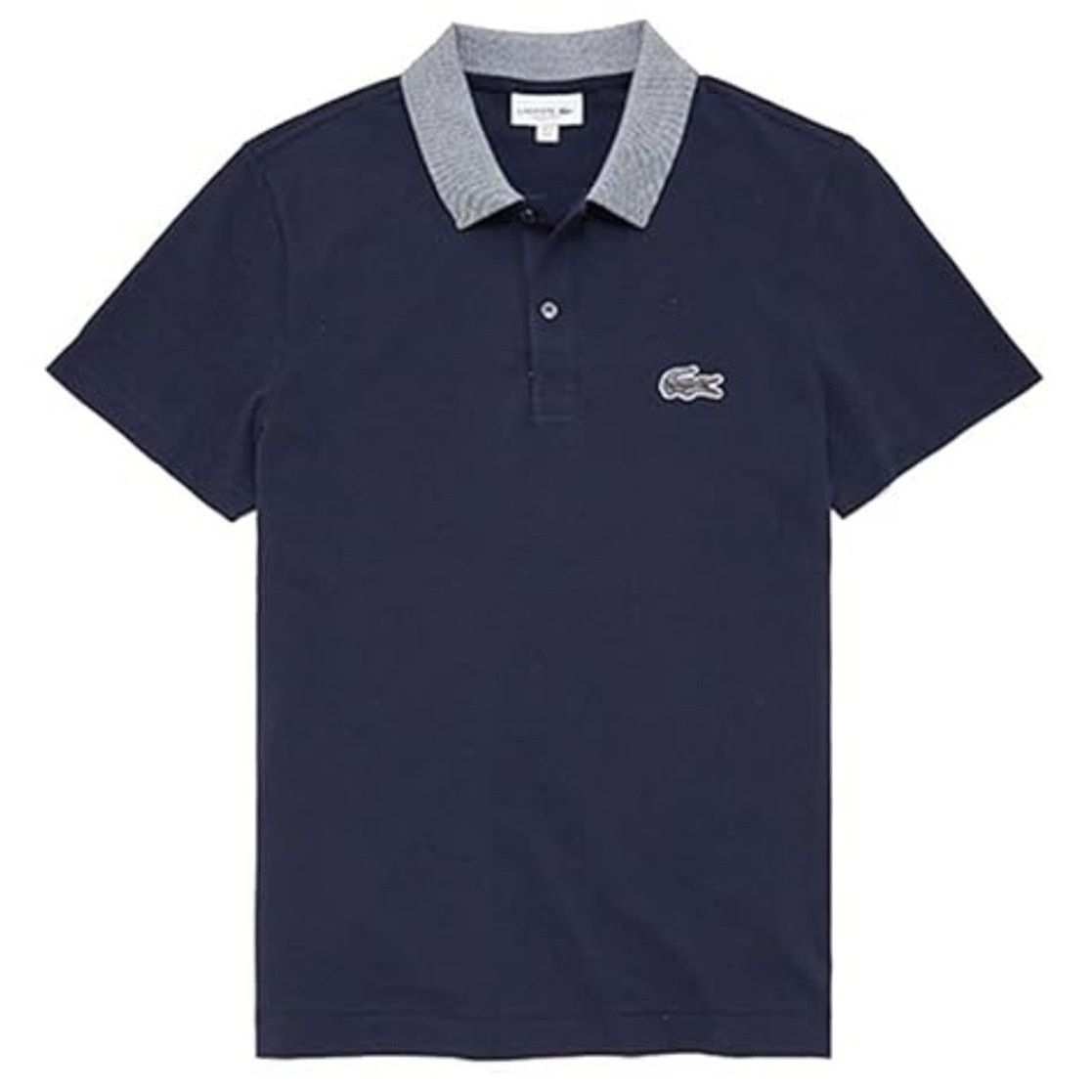 Lacoste Lacoste Men's Mini Regular Fit Caviar Croc Polo Shirt Navy S Size US S / EU 44-46 / 1 - 1 Thumbnail