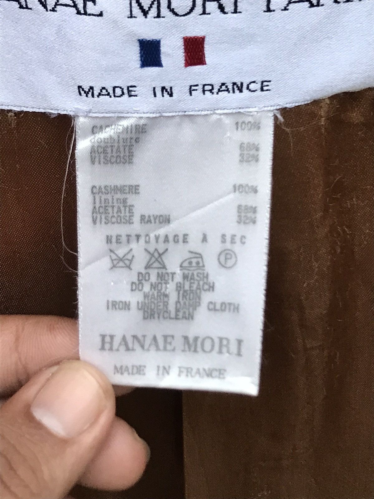 Autumn Cashmere × Hanae Mori ⚡️Hanae Mori Paris Button Cashmere Baggy Long Coat Size M / US 6-8 / IT 42-44 - 12 Thumbnail