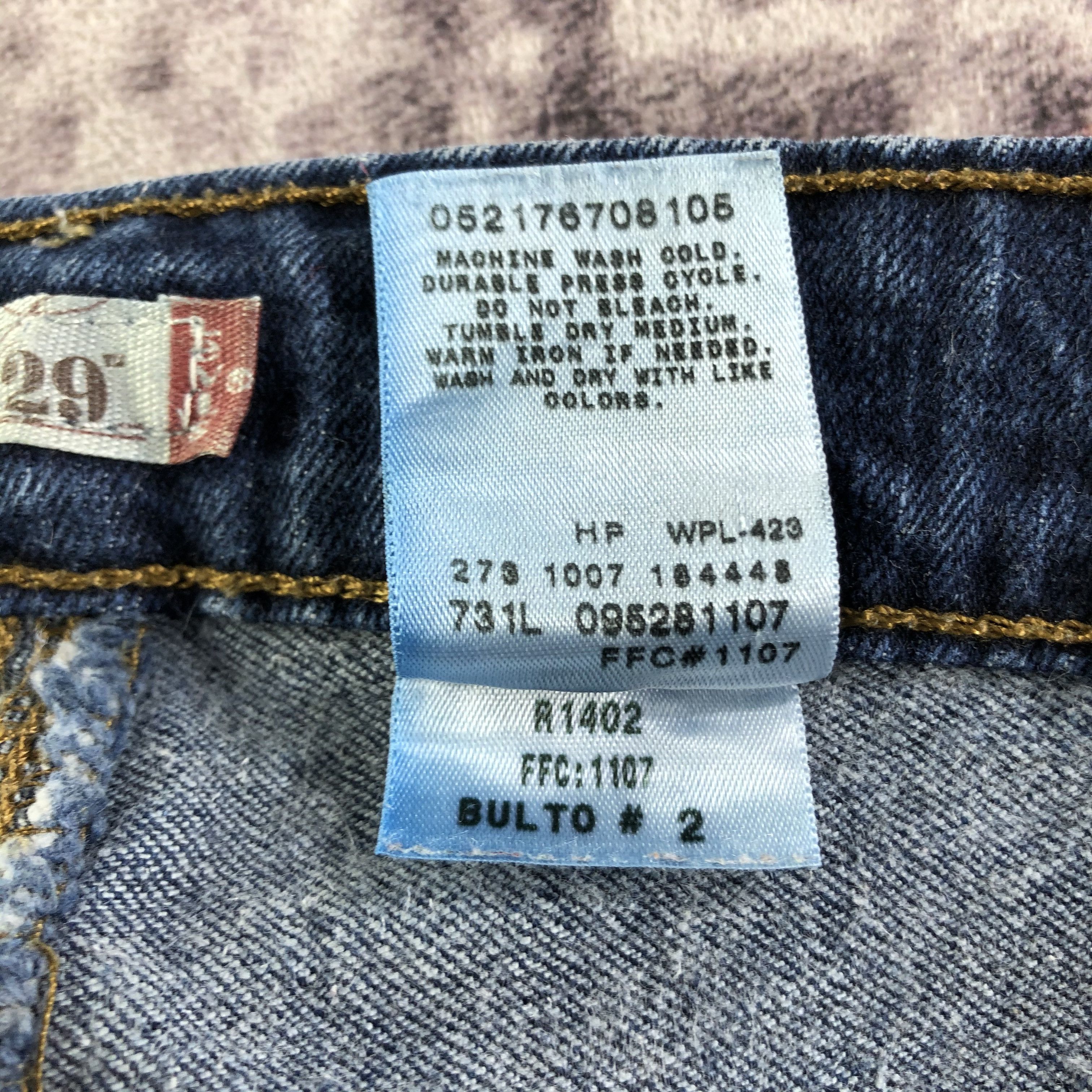 Levi's × Vintage Vintage Blue Wash Levis 529 Jeans-JM3478 Size 39" - 10 Thumbnail
